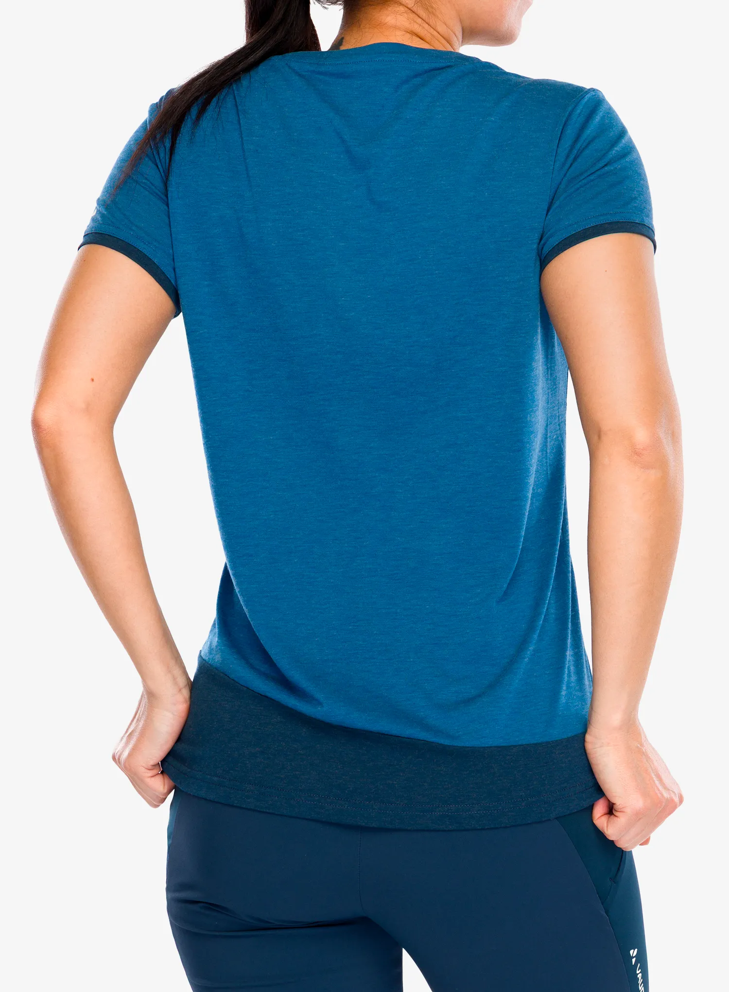 Moteriški greitai džiūstantys marškinėliai Vaude Sveit Shirt - shore blue