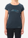 Moteriški greitai džiūstantys marškinėliai Vaude Tekoa T-Shirt II - dark sea/white