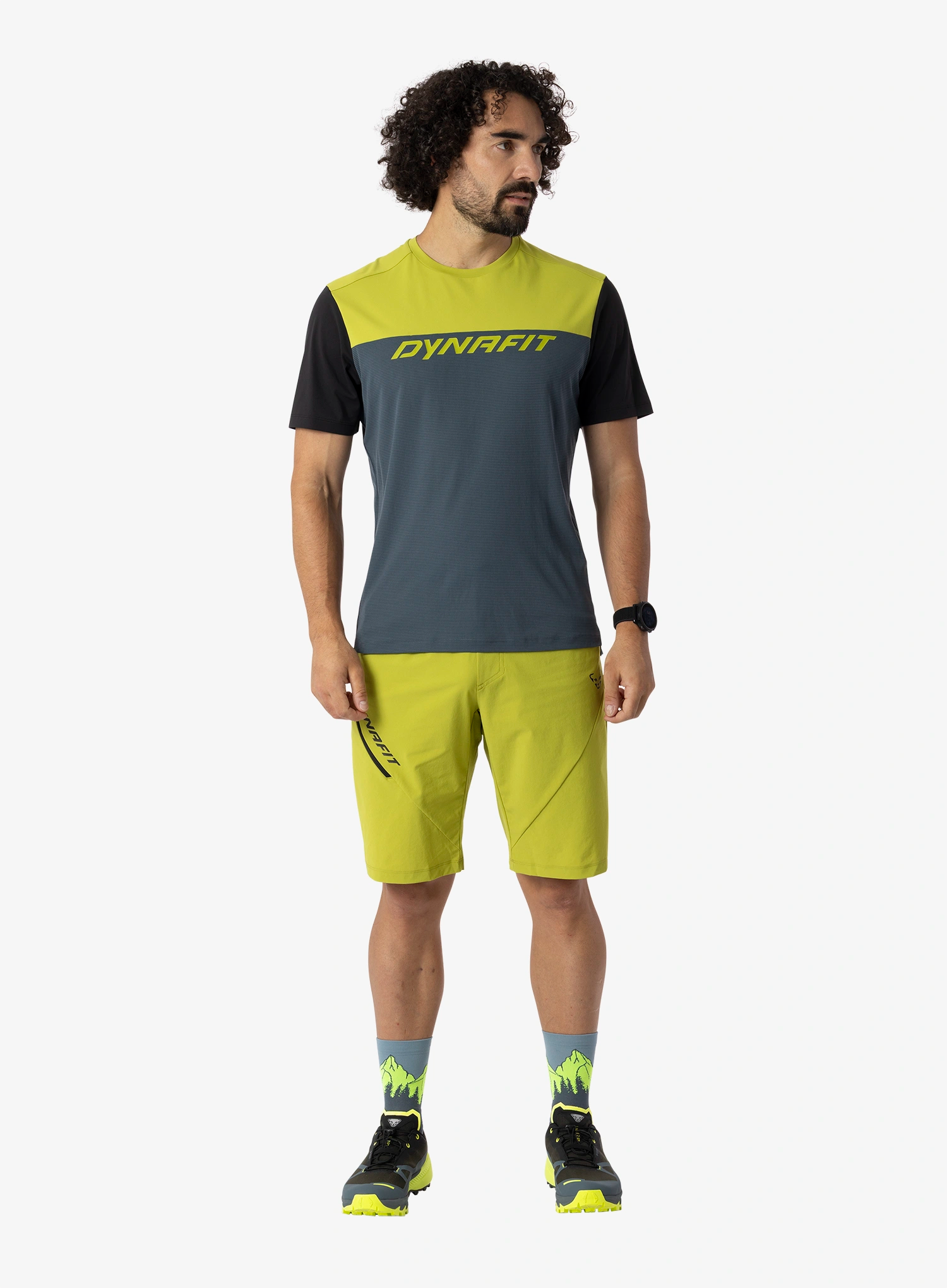 Greitai džiūstantys marškinėliai Dynafit Traverse Light T-Shirt - cinder