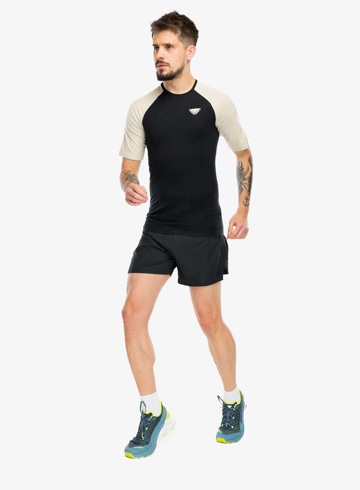 Greitai džiūstantys marškinėliai Dynafit Ultra S-Tech S/S Tee  - black out