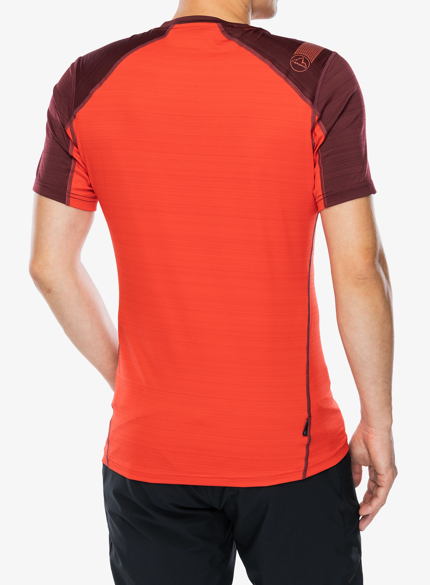 Greitai džiūstantys marškinėliai La Sportiva Sunfire T-Shirt - mountain red/redwood