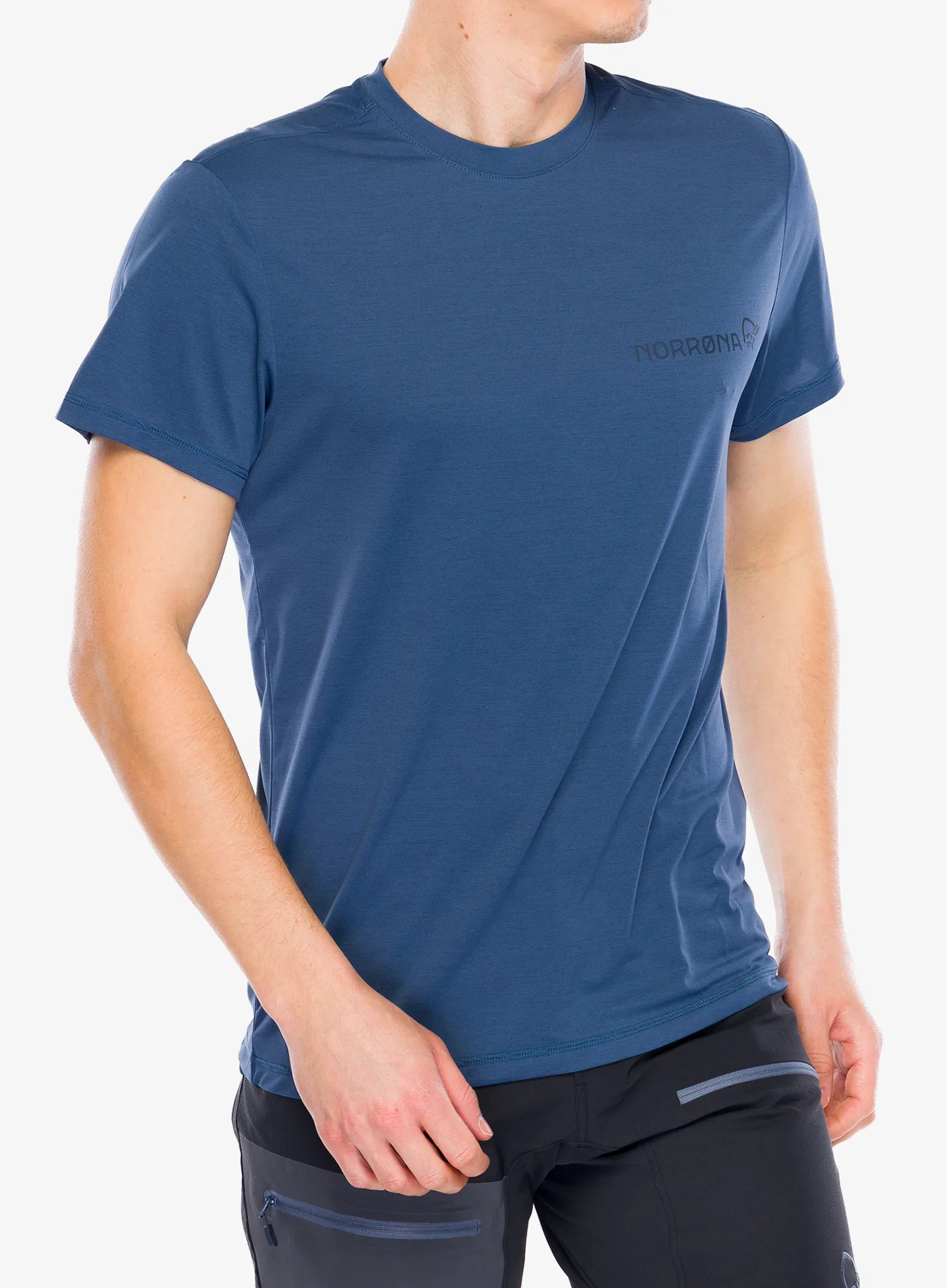 Greitai džiūstantys marškinėliai Norrona Femund Tech T-Shirt - vintage indigo