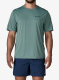 Greitai džiūstantys marškinėliai Patagonia Cap Cool Daily Shirt Boardshort Logo - blue sage/l.blue sage x-dye