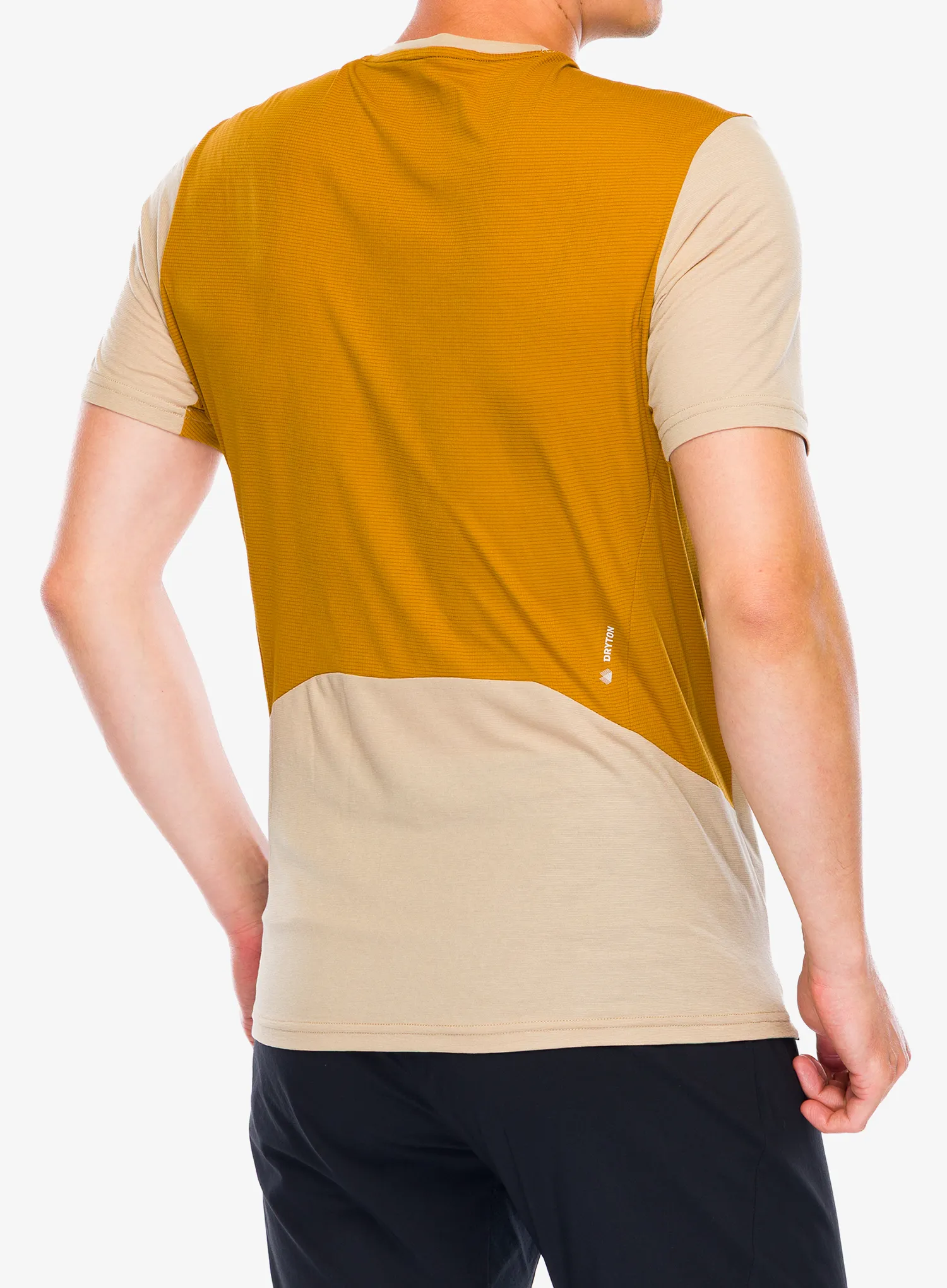 Greitai džiūstantys marškinėliai Salewa Puez Hyb Dry T-Shirt - quicksand/brown
