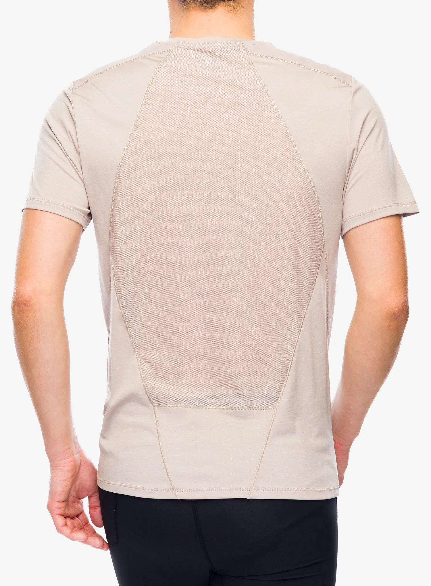 Greitai džiūstantys marškinėliai Salomon Outline S/S Tee - etherea