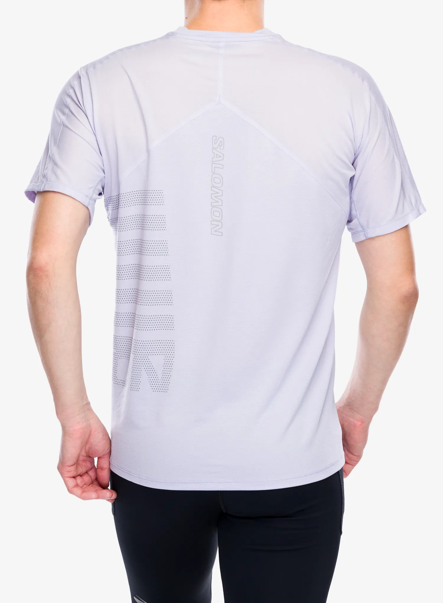 Greitai džiūstantys marškinėliai Salomon Sense Aero S/S Tee GFX - cosmic