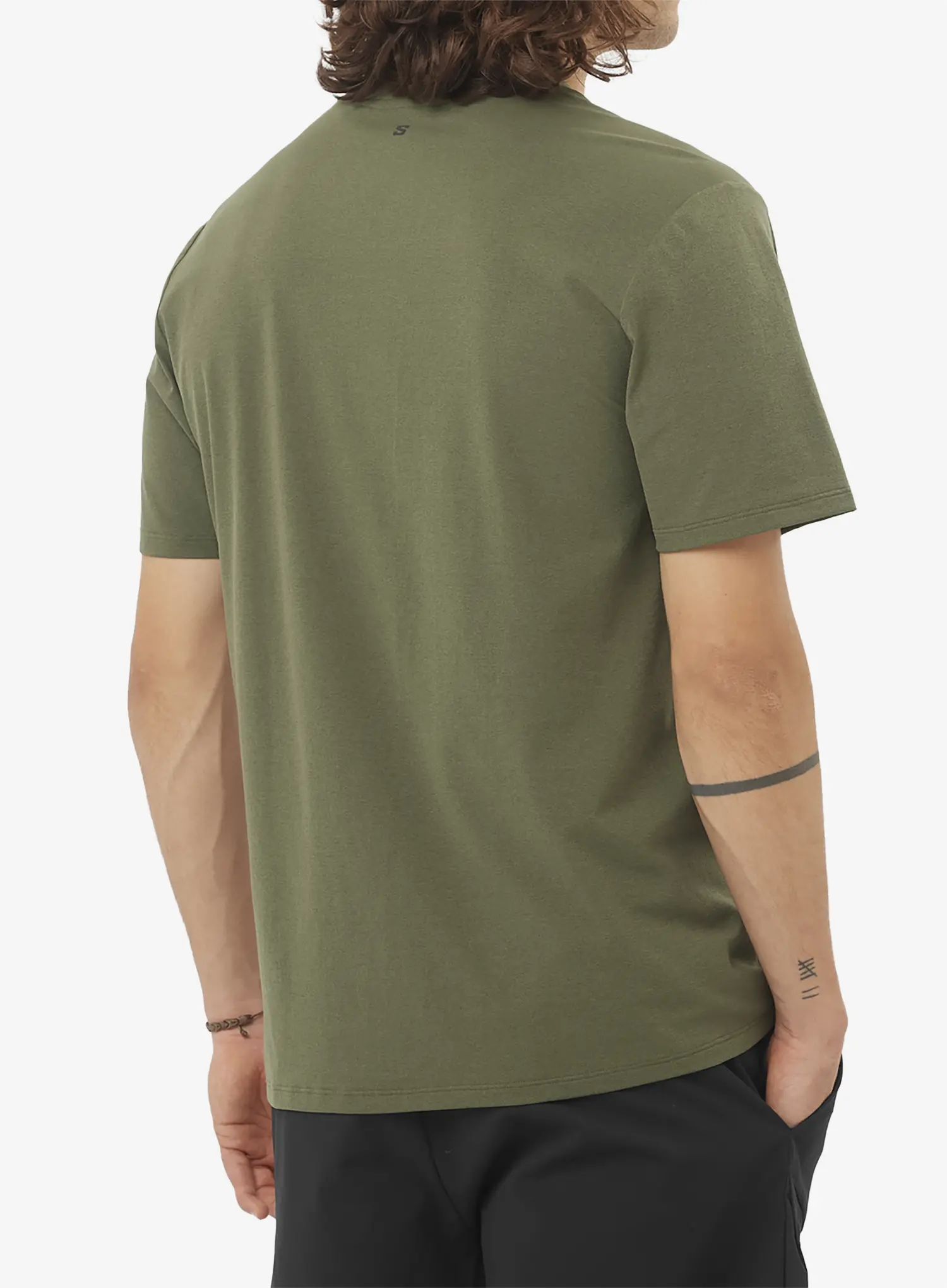 Greitai džiūstantys marškinėliai Salomon Trackline S/S Tee - grape leaf