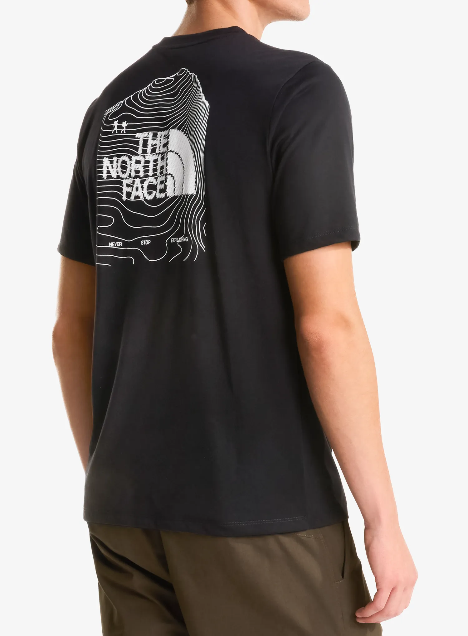 Greitai džiūstantys marškinėliai The North Face Bitmap Logo Short Sleeves Tee - tnf black