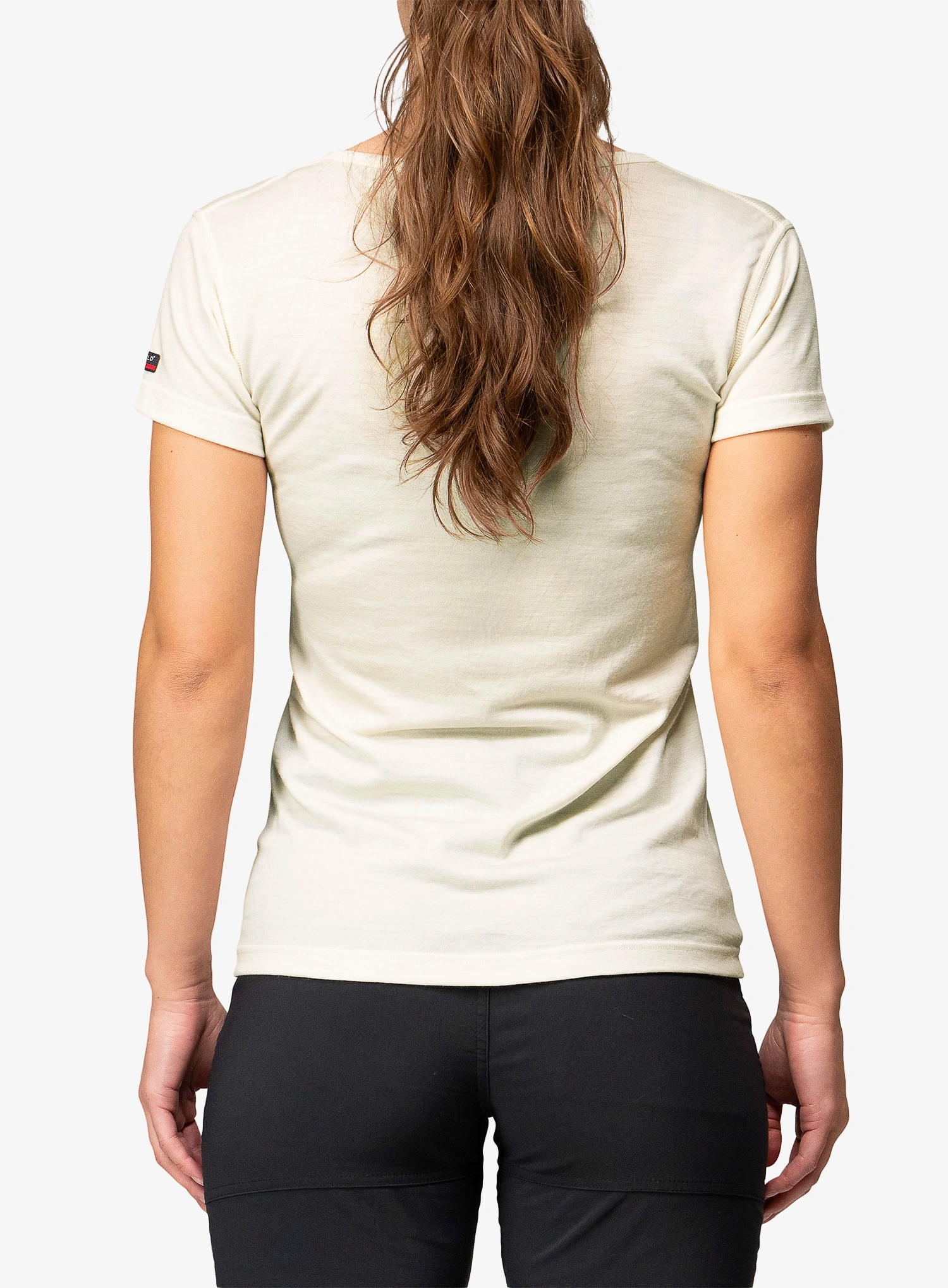 Termo marškinėliai moterims Devold Breeze Merino 150 T-Shirt - white
