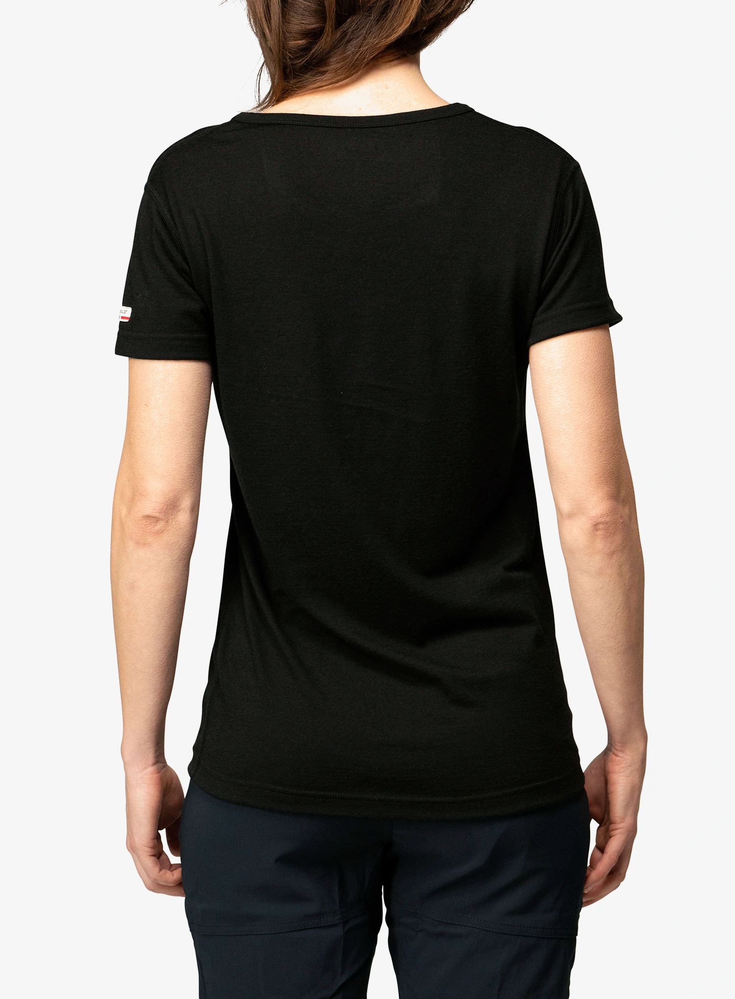 Termo marškinėliai moterims Devold Breeze Plus Merino 200 T-Shirt - black