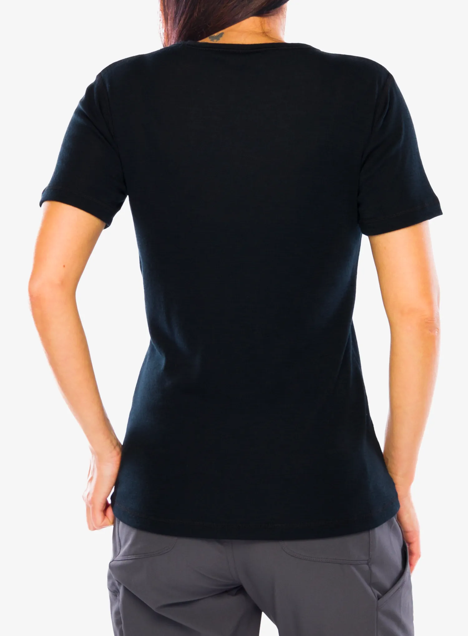 Termo marškinėliai moterims Dovre 100% Merino Wool - black