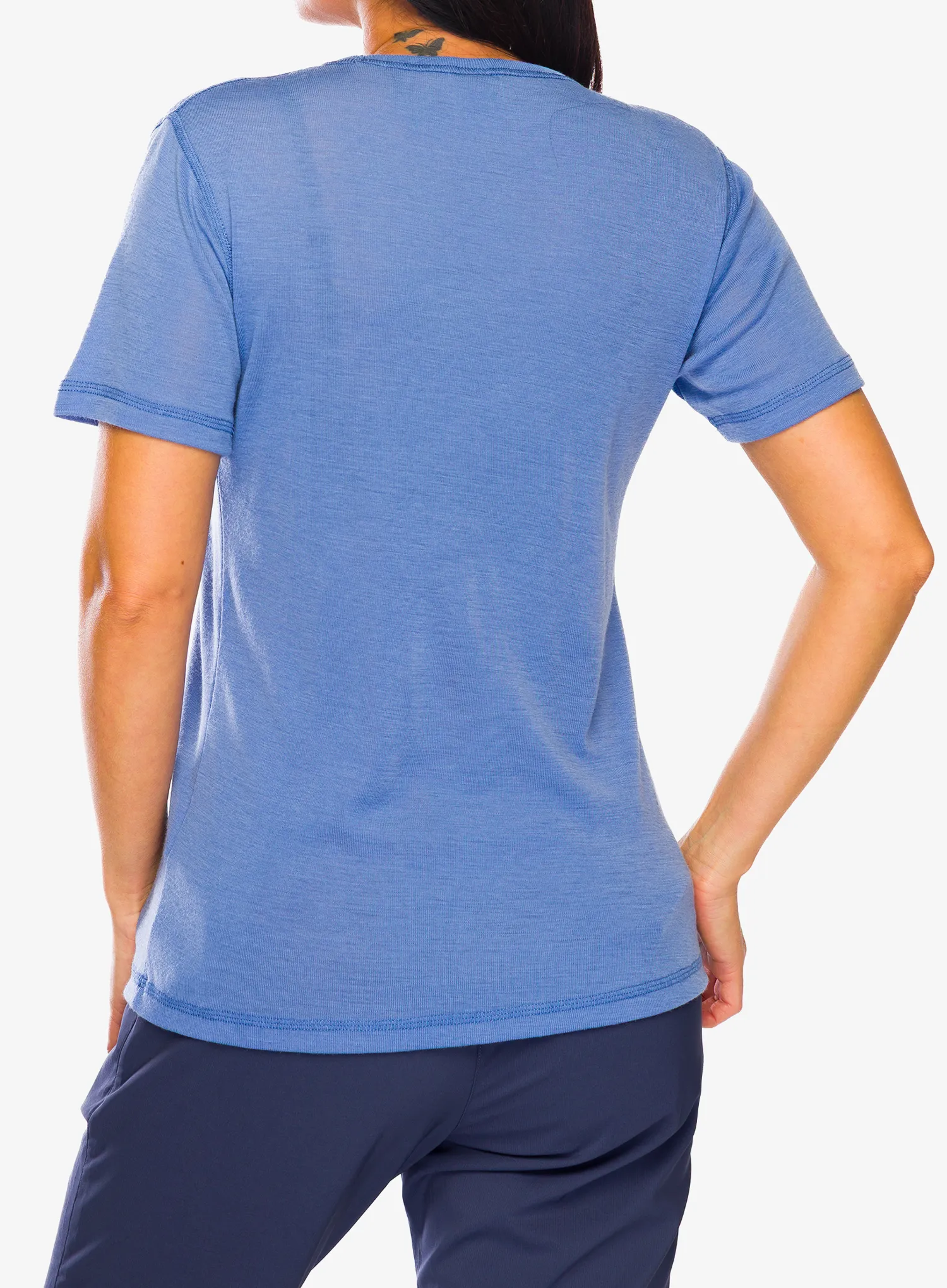 Termo marškinėliai moterims Dovre 100% Merino Wool - blue