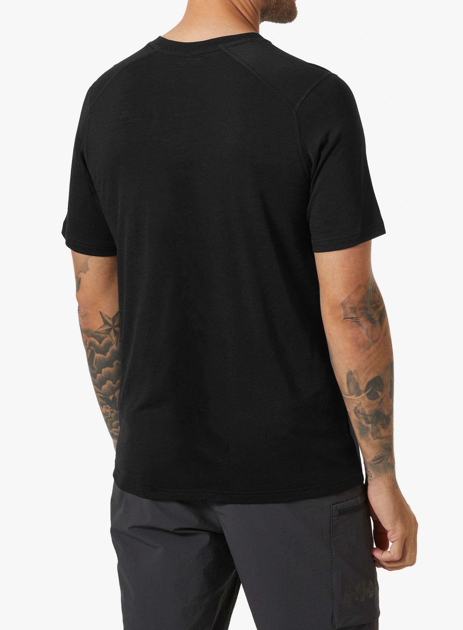 Termo marškinėliai Helly Hansen Durawool T-Shirt - black