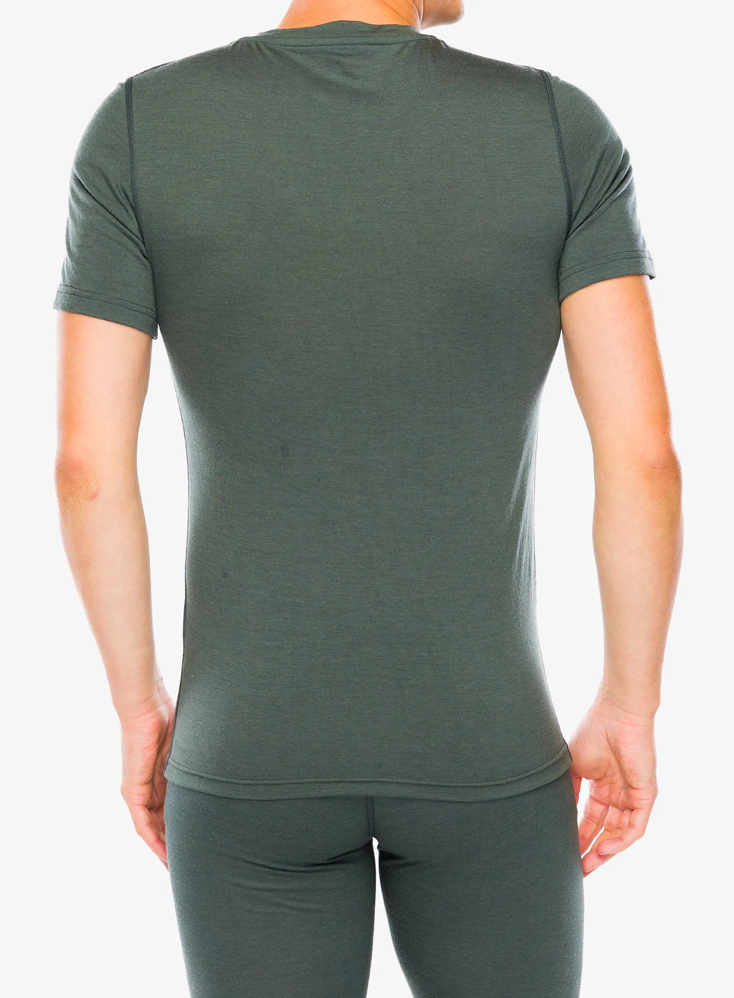 Termo marškinėliai Odlo Merino 200 BL Top Crew Neck SS - urban chic