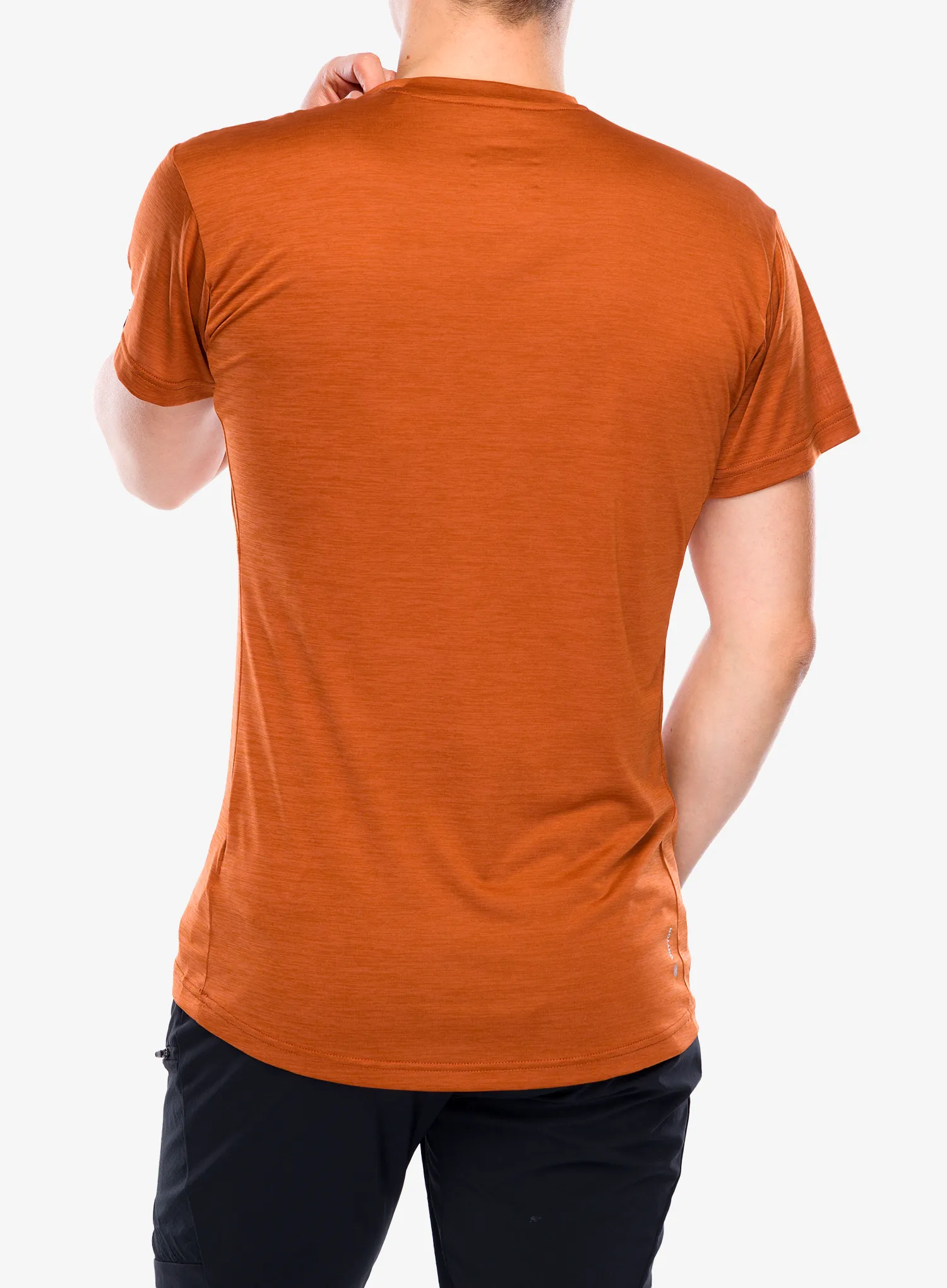 Termo marškinėliai Salewa Puez Melange Dry S/S Tee - bombay brown melange