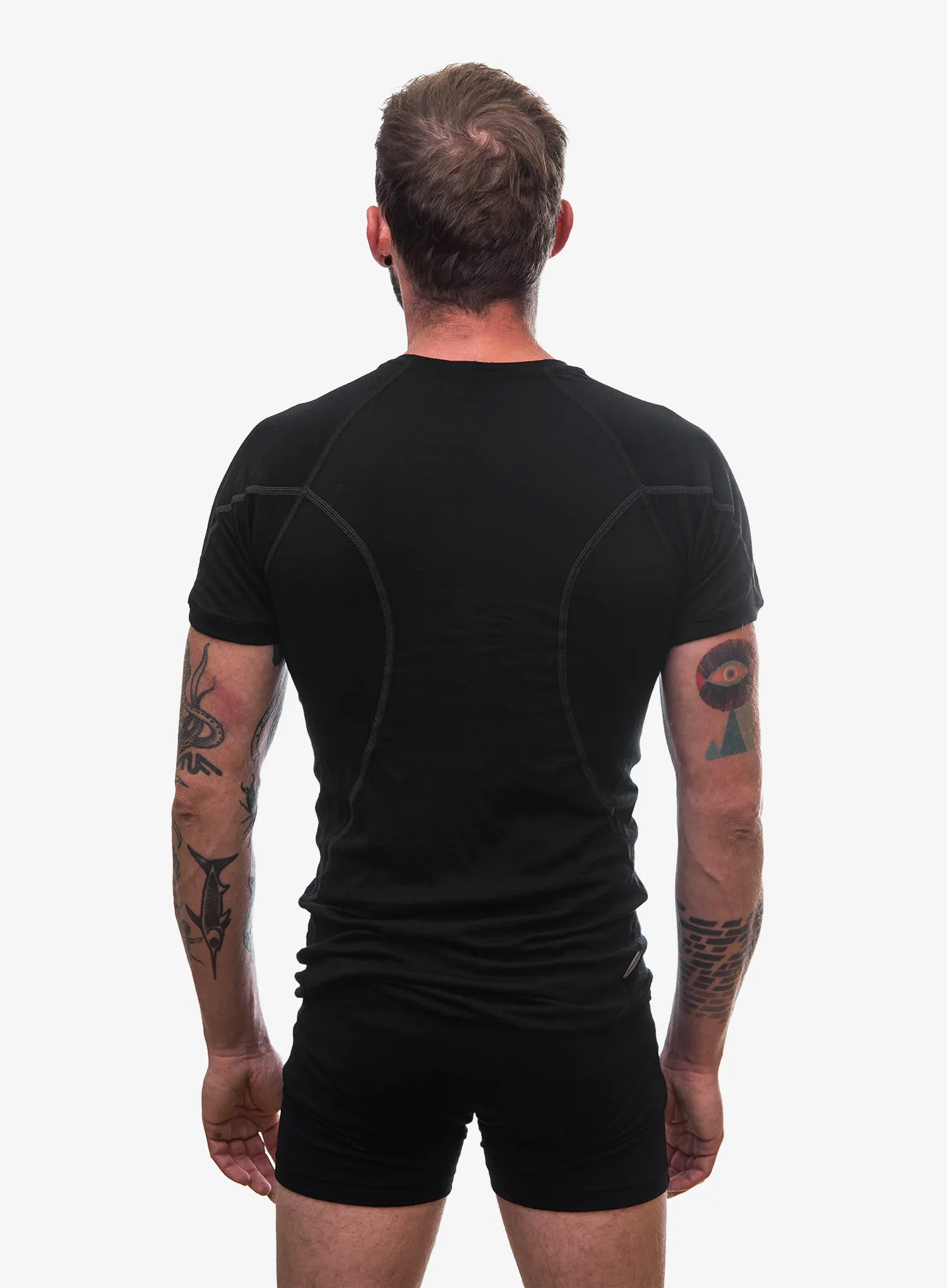 Termo marškinėliai Sensor Merino Active Tee S/S - black