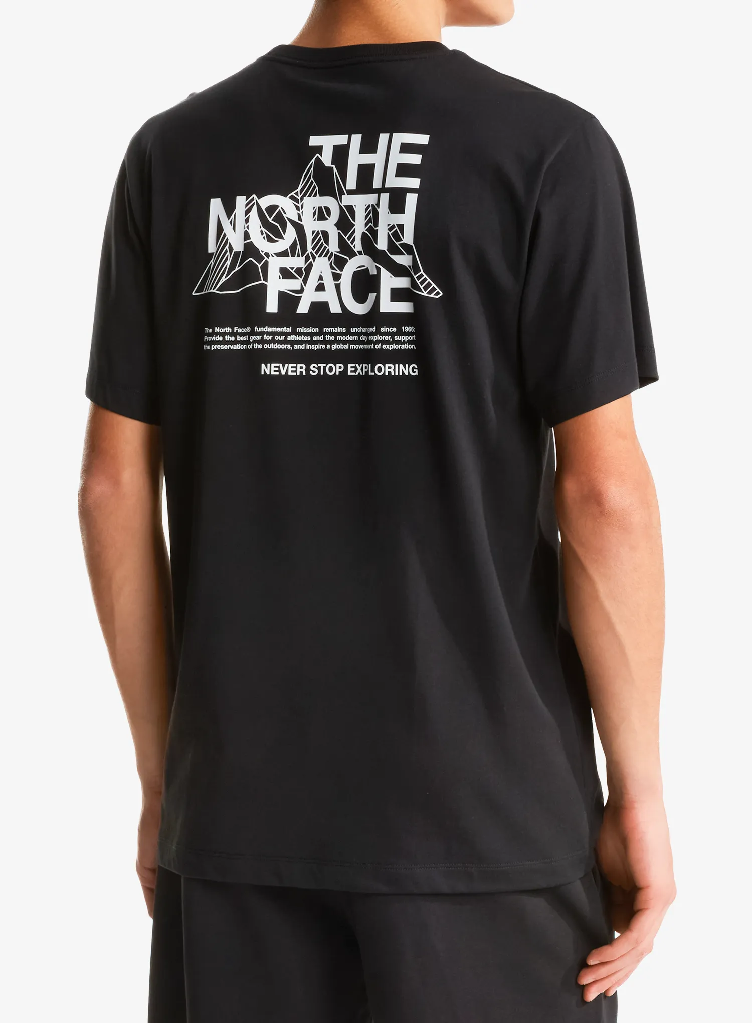 Marškinėliai The North Face Mountain Sketch Regular SS - tnf black