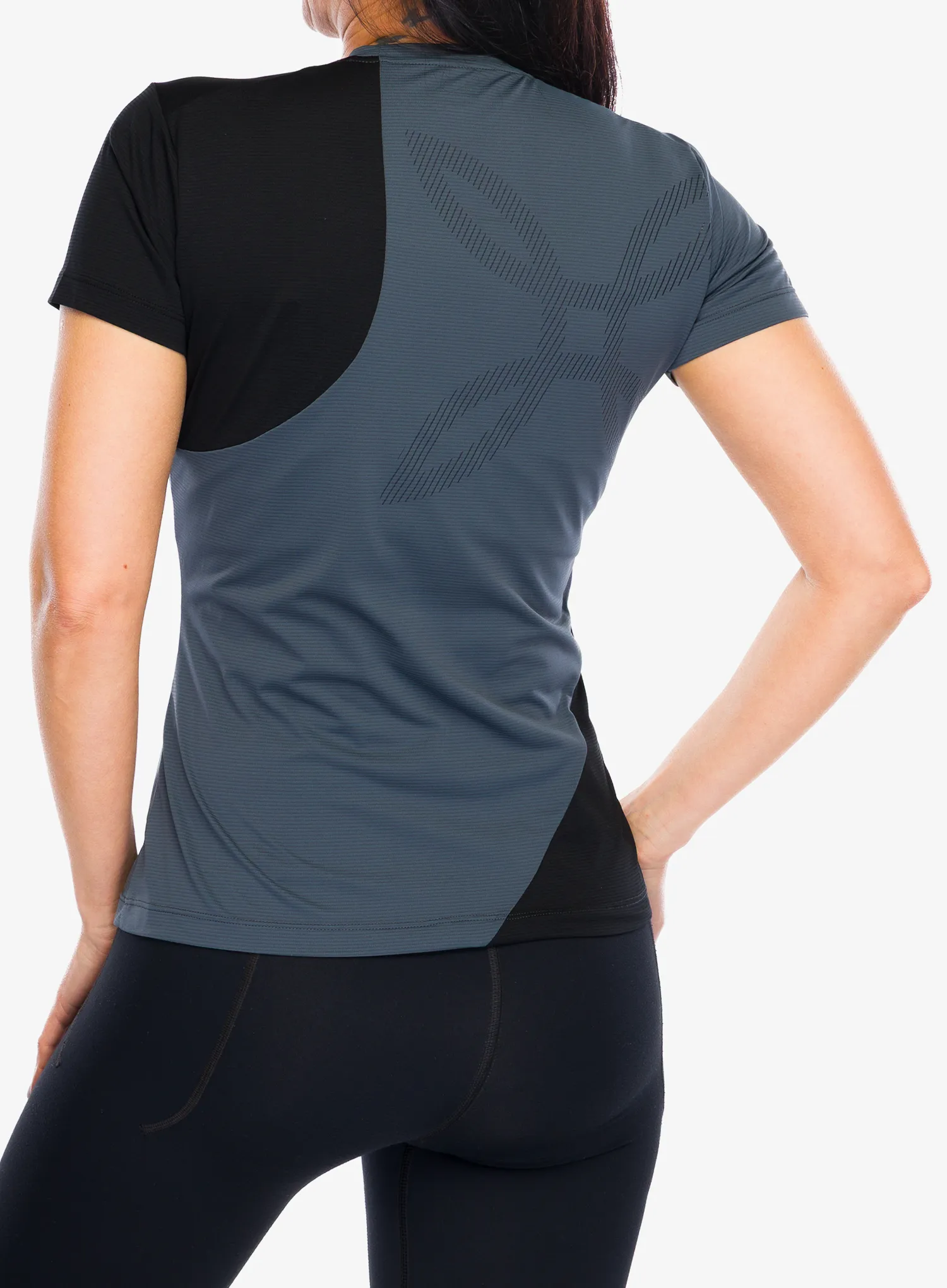 Moteriški sportiniai marškinėliai Montura Mix-Up T-Shirt - lead/black