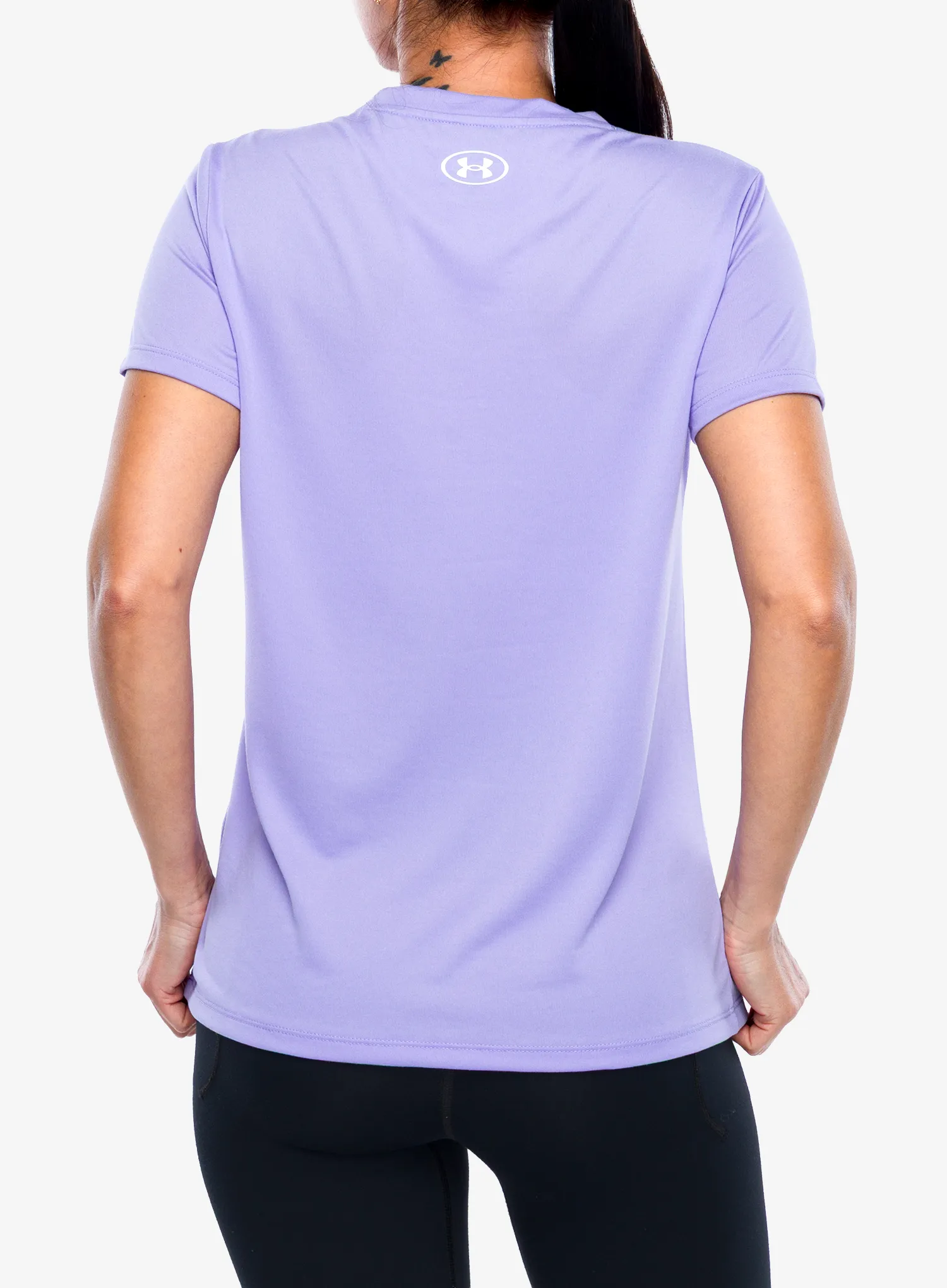 Moteriški sportiniai marškinėliai Under Armour UA Tech SSV - transparent/white