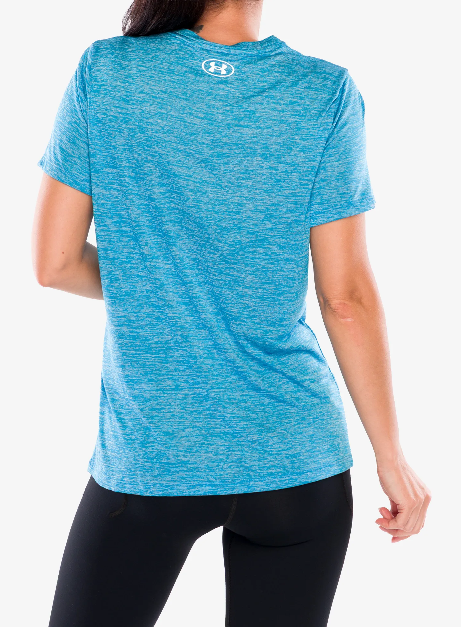 Moteriški sportiniai marškinėliai Under Armour UA Tech Twist SSC - ether blue/white