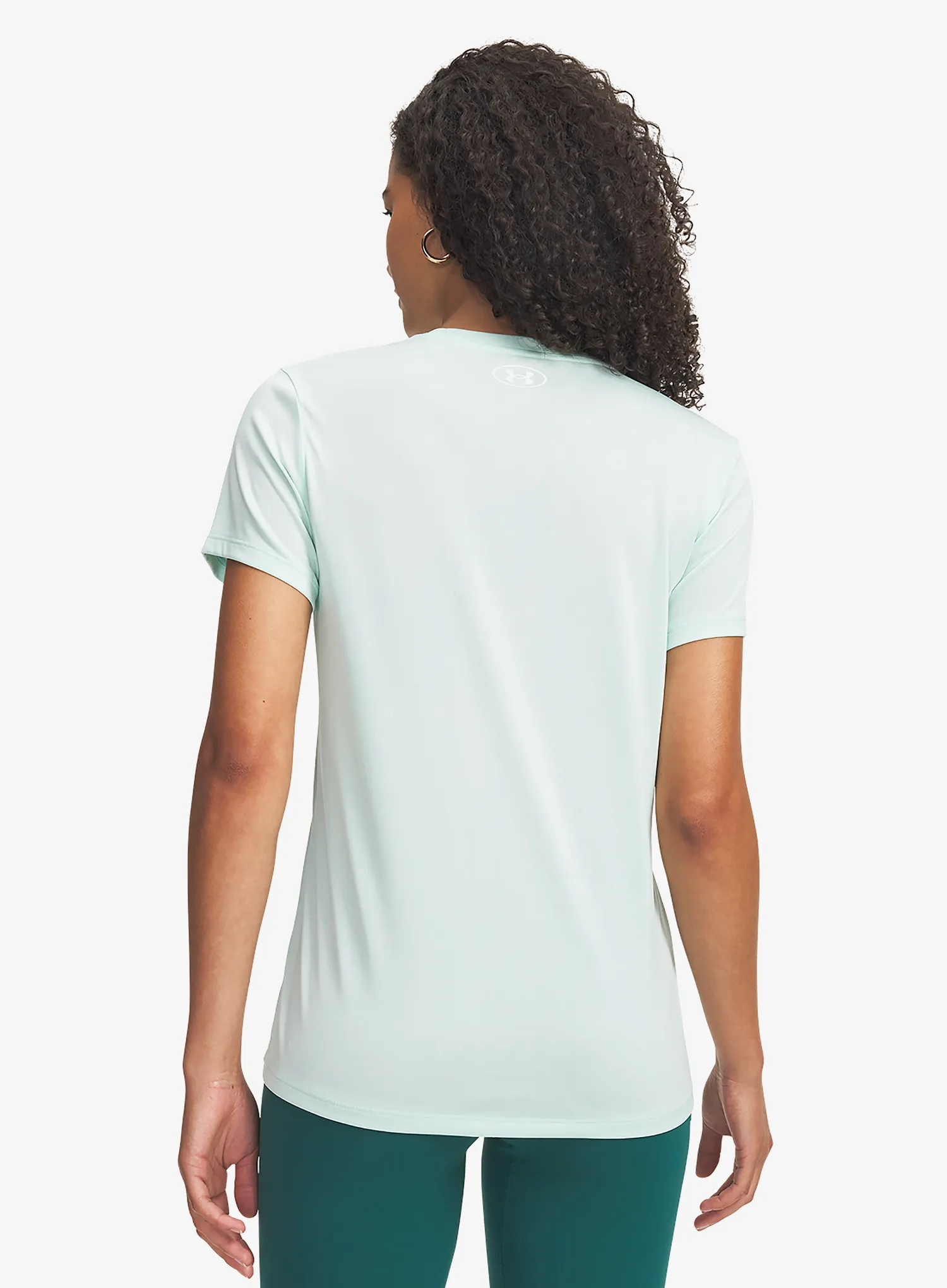 Moteriški sportiniai marškinėliai Under Armour UA Tech Twist SSC - refresh mint/white