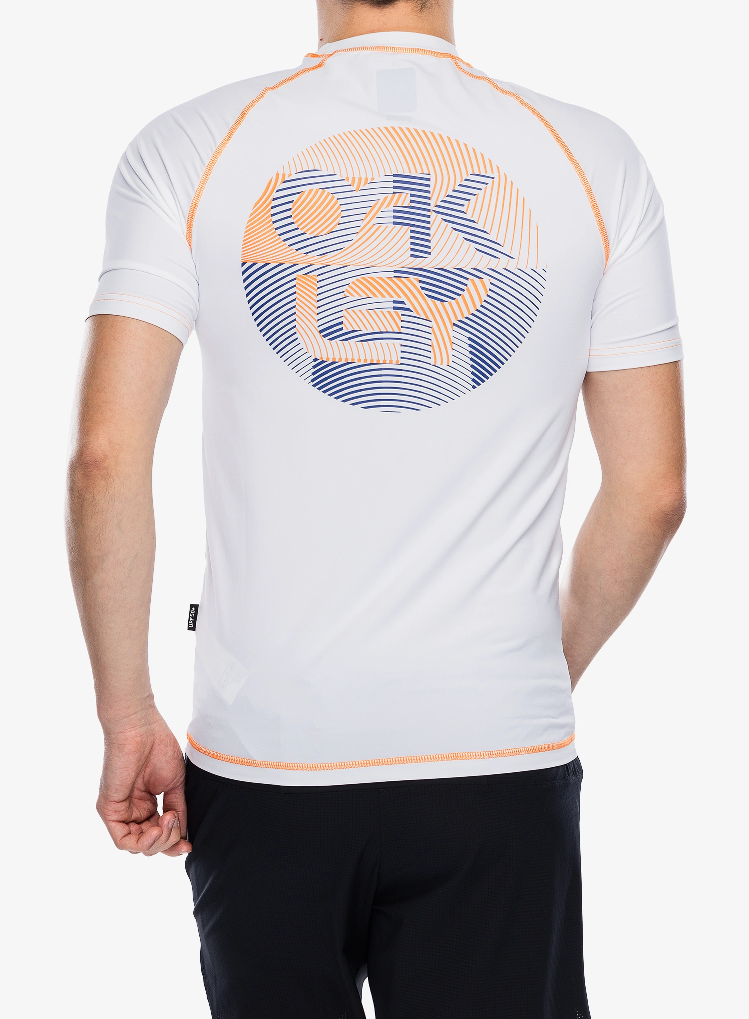 Treniruočių marškinėliai Oakley Fingerprint Rashguard - white