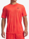 Treniruočių marškinėliai Under Armour Tech Vent VHS Jacquard SS - venom red/black