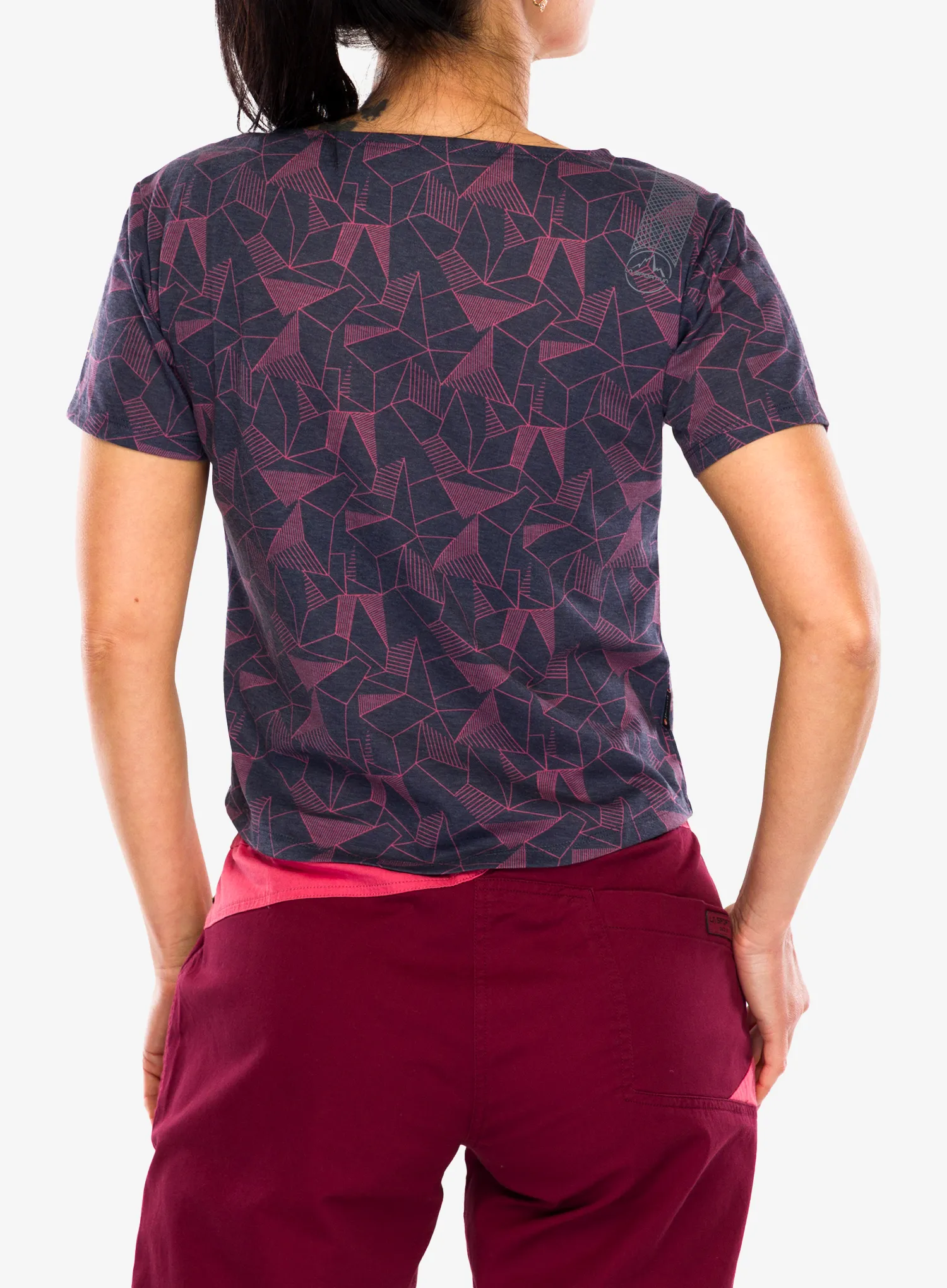 Moteriški laipiojimo marškinėliai La Sportiva Dimension T-Shirt - night sky/rosebay