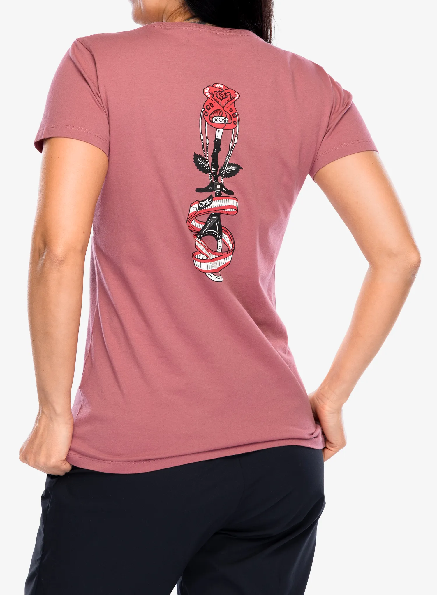 Moteriški laipiojimo marškinėliai Wild Country Stamina T-Shirt -  mallow