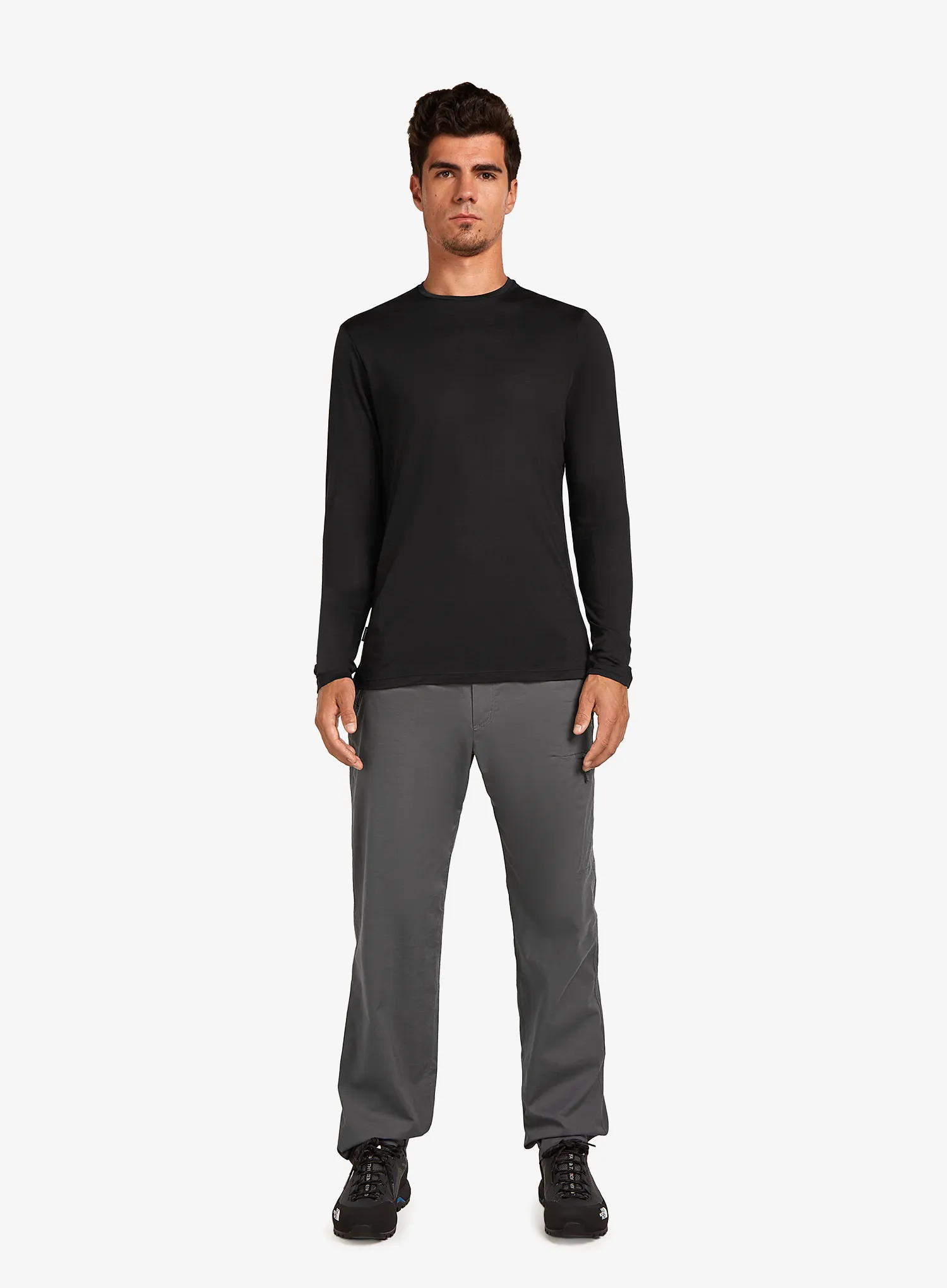 Marškinėliai ilgomis rankovėmis Icebreaker Merino 125 Cool-Lite Sphere III LS Tee - black
