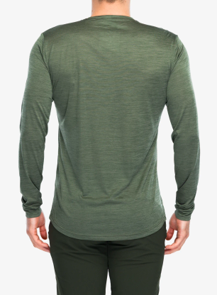 Marškinėliai ilgomis rankovėmis Salewa Puez Melange Dry L/S Tee - faded green