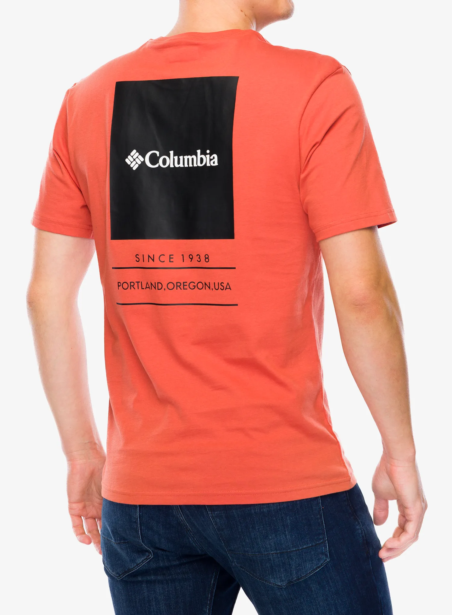 Spauda ant marškinėlių Columbia Barton Springs S/S Graphic Tee - tuscan