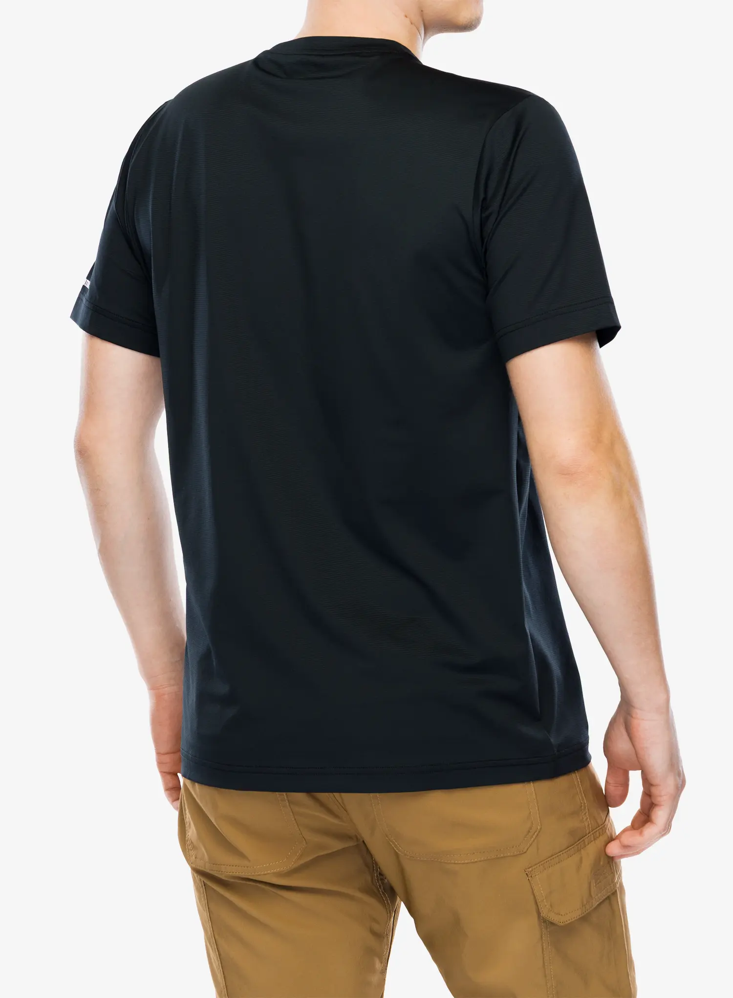 Spauda ant marškinėlių Columbia Ice Lake II S/S Tee - black/peak direction