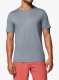 Spauda ant marškinėlių Columbia Parsons Point S/S Back Graphic Tee - city grey heather/linear peaks