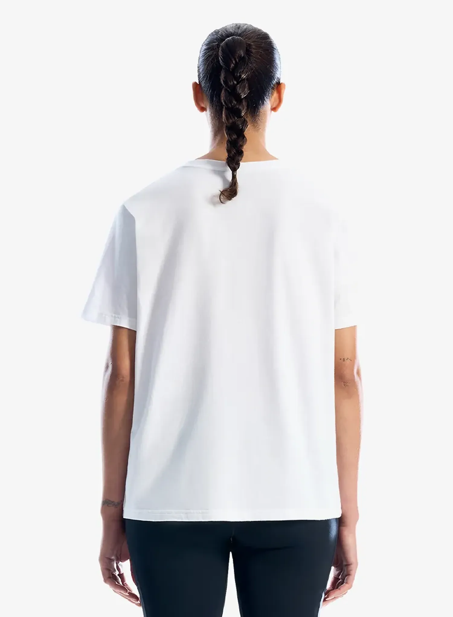 Moteriški marškinėliai su spaudiniu Berghaus Sketched Blocks Essential Tee Af - pure white
