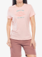 Moteriški marškinėliai su spaudiniu Columbia Ruby Springs Graphic Fitted S/S - pink sand/ready for rays