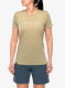 Moteriški marškinėliai su spaudiniu Ortovox 150 Cool Brand TS - dark linen