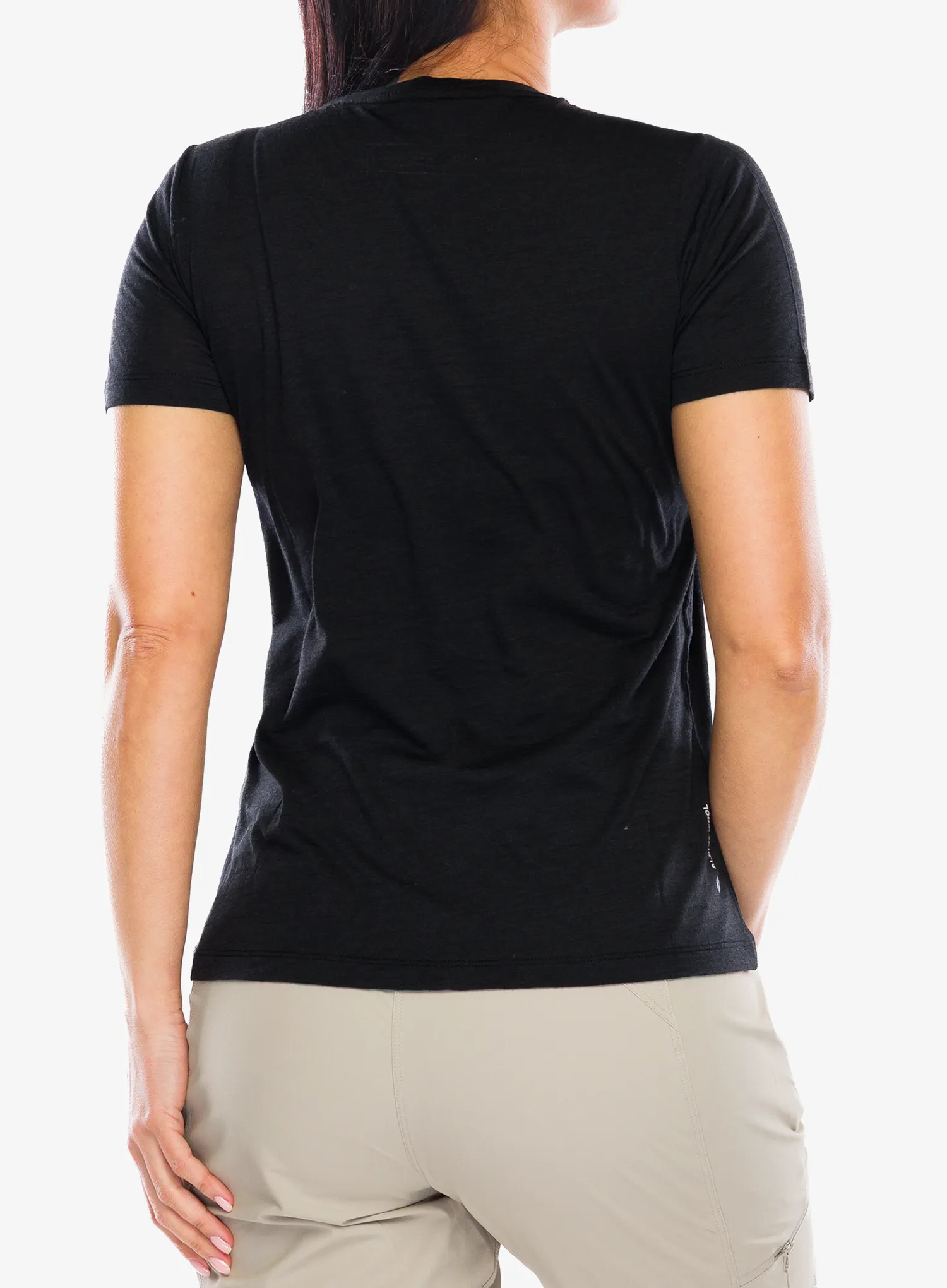 Moteriški marškinėliai su spaudiniu Salewa Eagle Dotted Mtn Am T-Shirt - black out