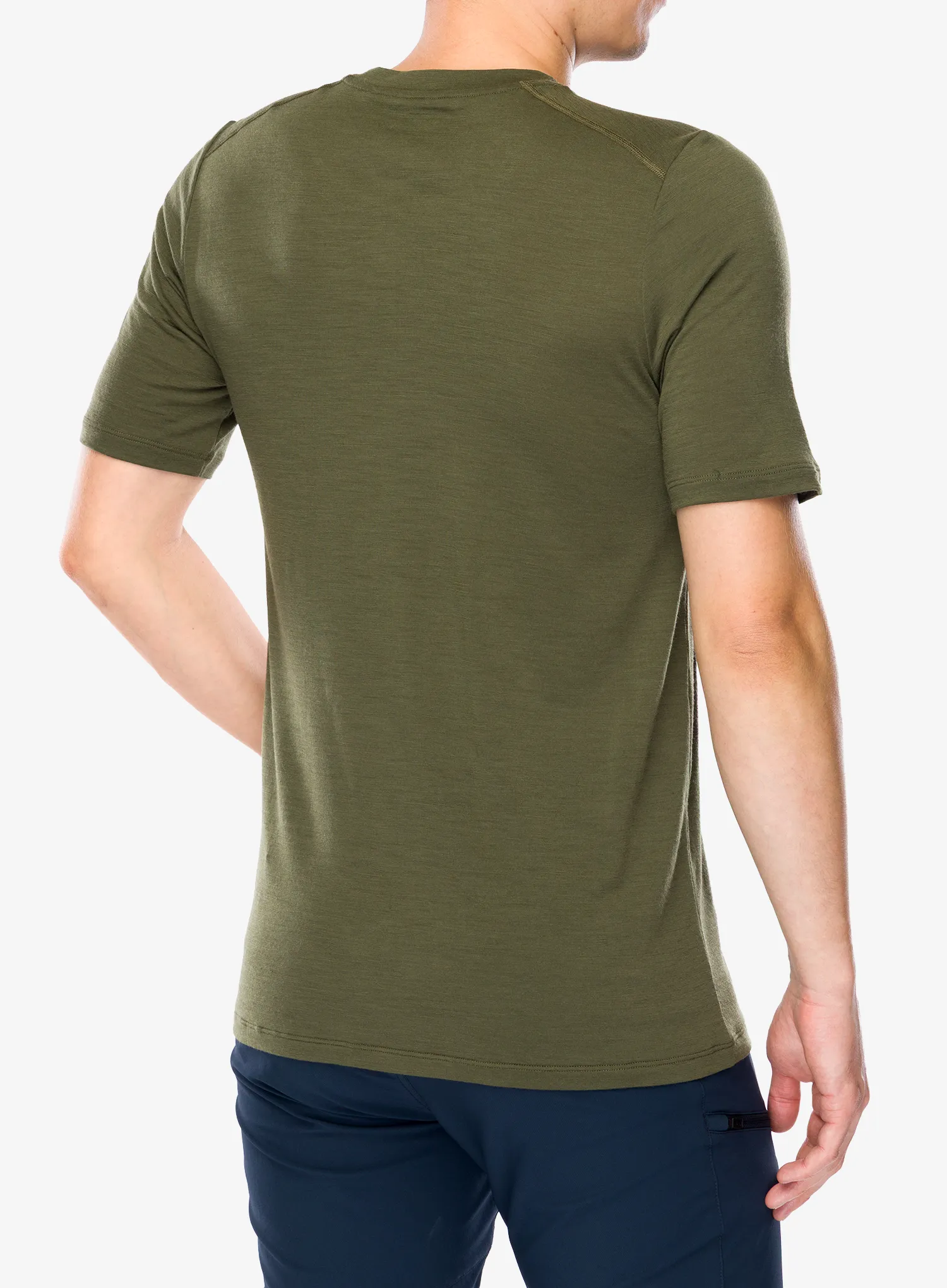 Spauda ant marškinėlių Fjallraven Abisko Wool Classic SS - laurel green