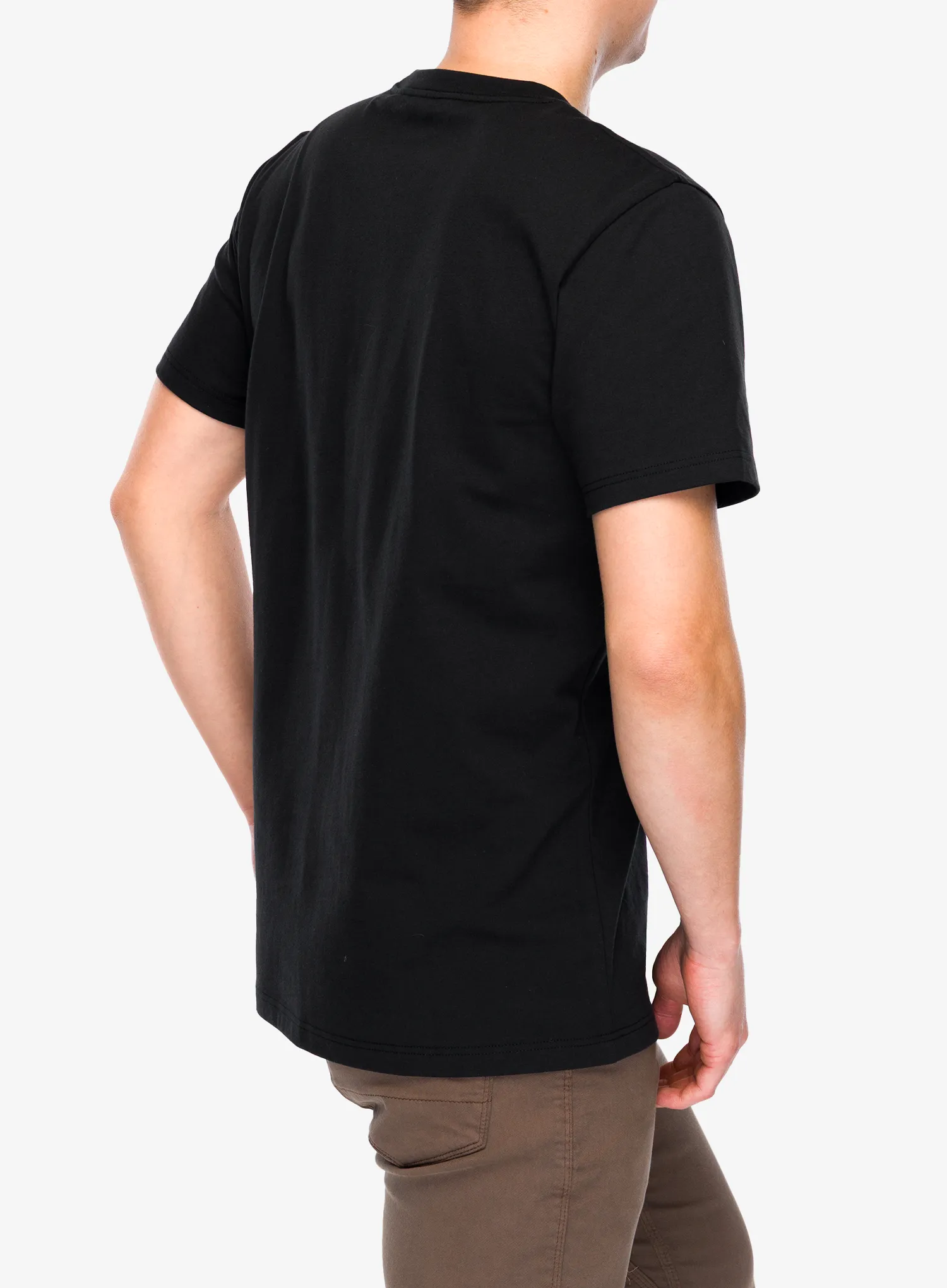Spauda ant marškinėlių Fjallraven Multicolor Logo T-shirt - black