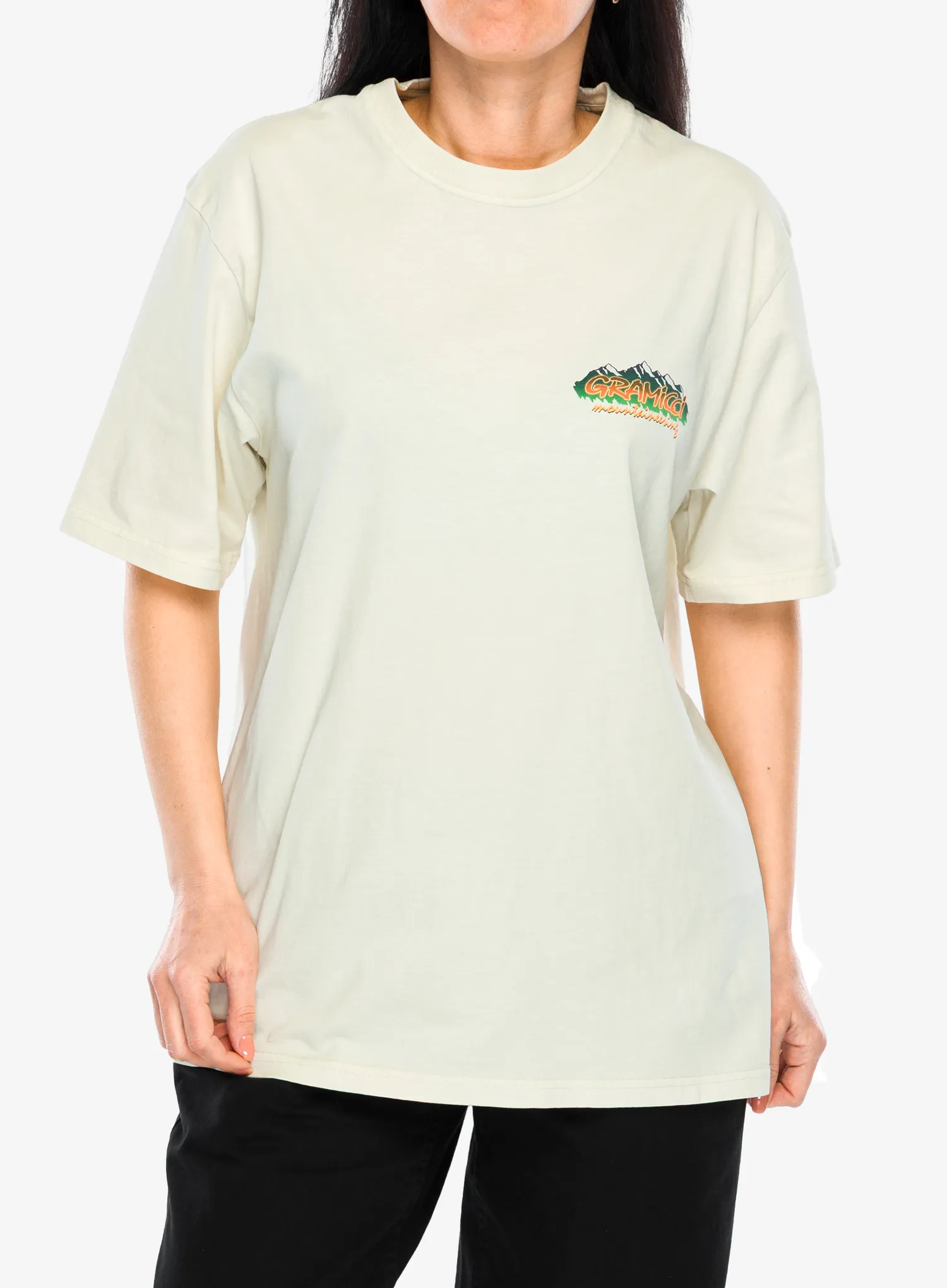 Spauda ant marškinėlių Gramicci Mountaineering Tee - natural pigment