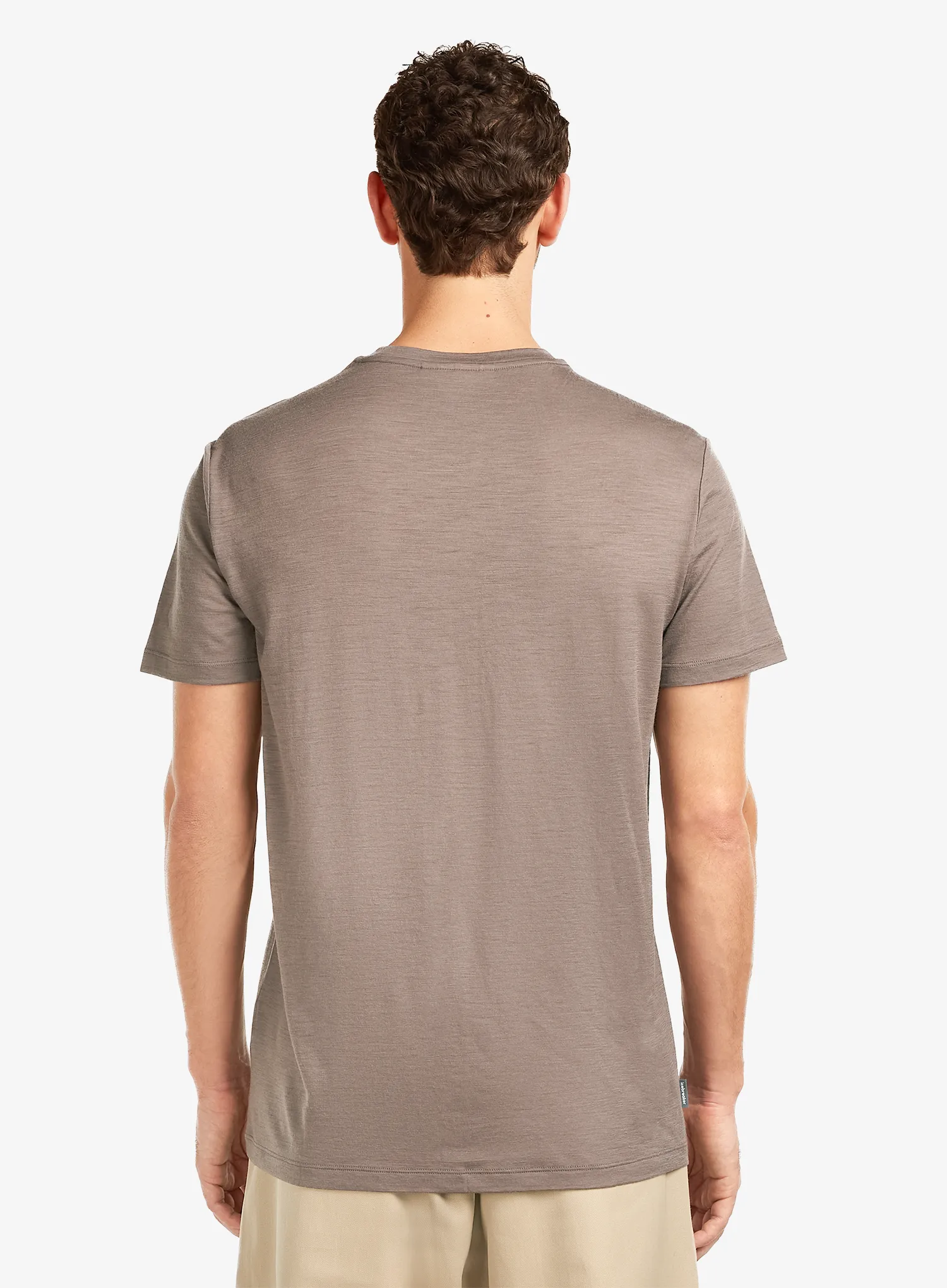 Spauda ant marškinėlių Icebreaker Merino 150 Tech Lite SS Tee Elev Line - porcini