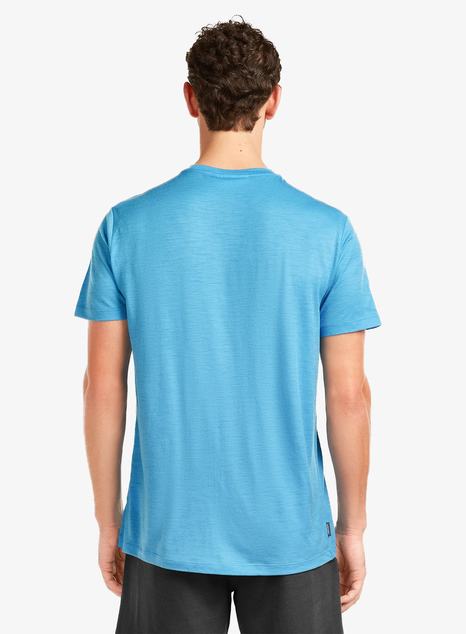Spauda ant marškinėlių Icebreaker Merino 150 Tech Lite SS Tee Range Stripes - arctic