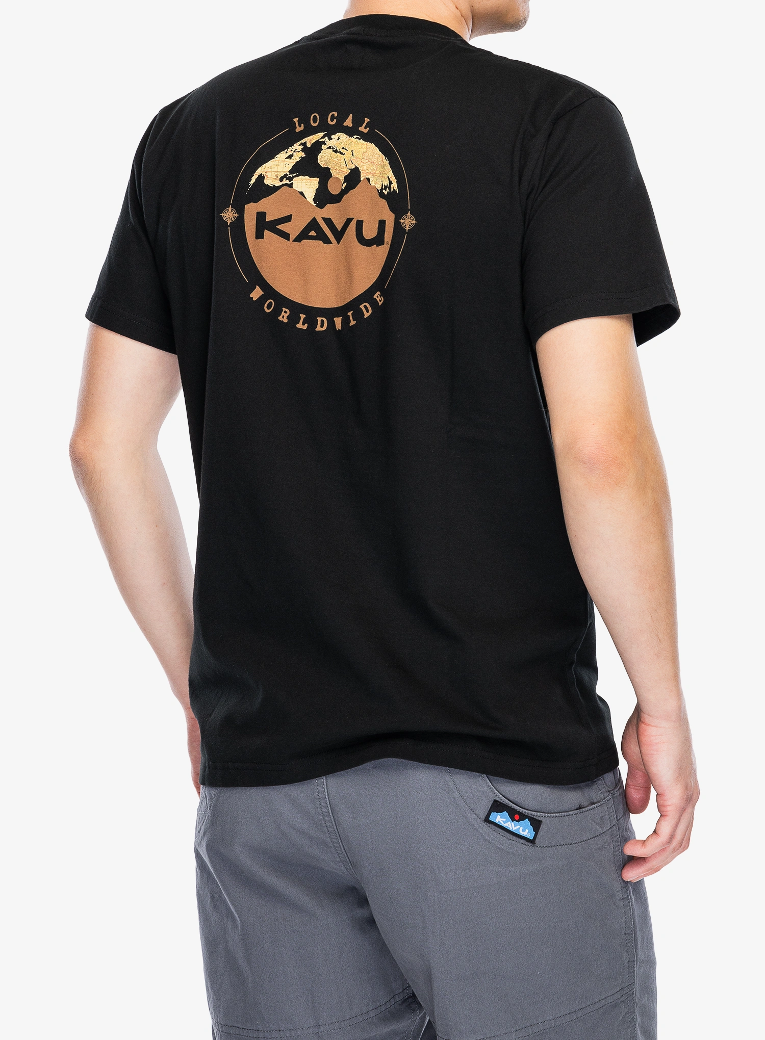 Spauda ant marškinėlių Kavu Globalize - black