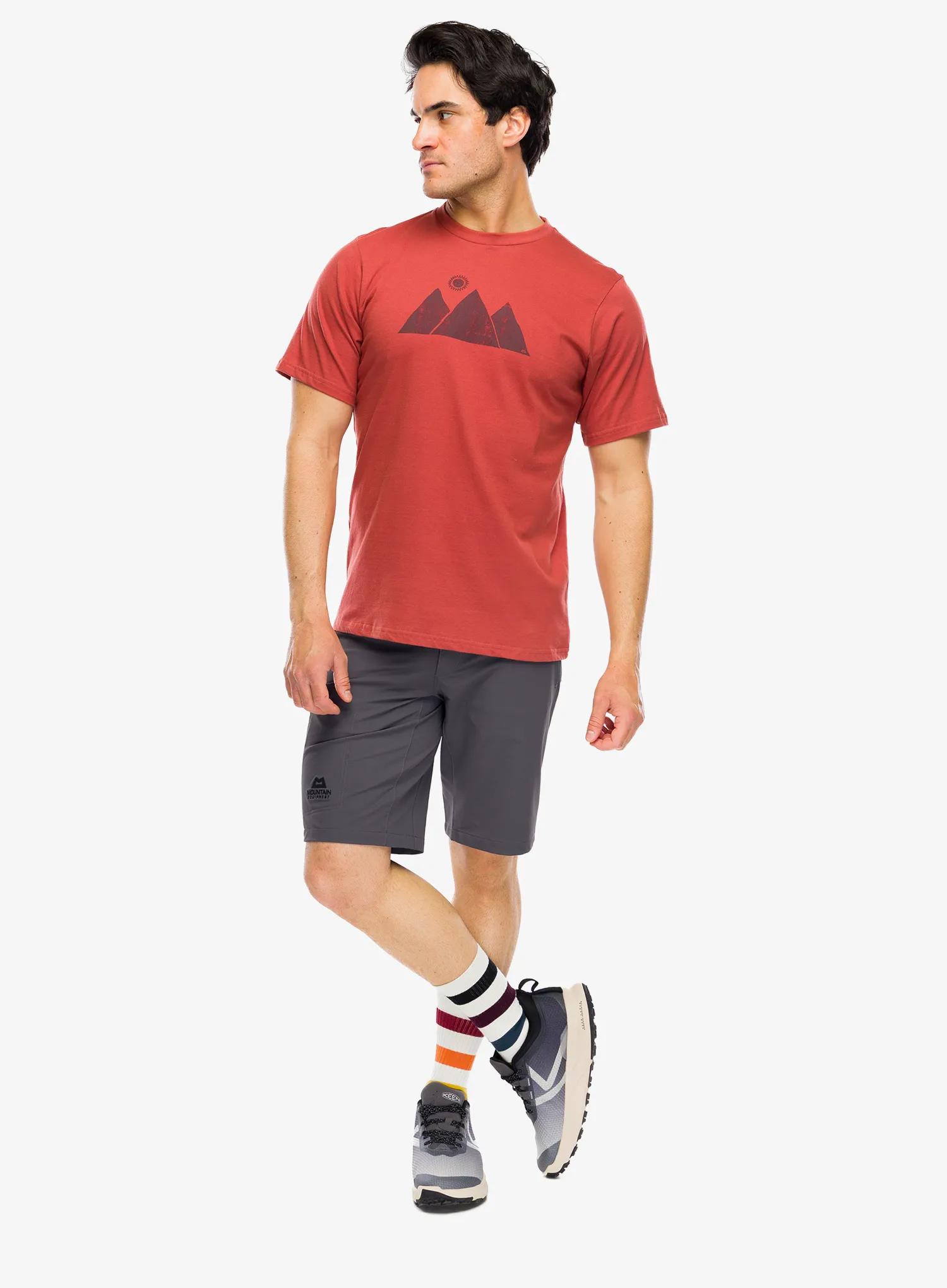 Spauda ant marškinėlių Mountain Equipment Mountain Sun Tee - etruscan red