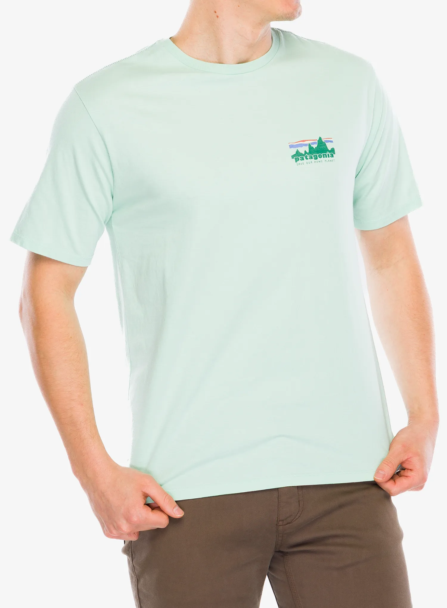 Spauda ant marškinėlių Patagonia 73 Skyline Organic T-Shirt - rinsed green