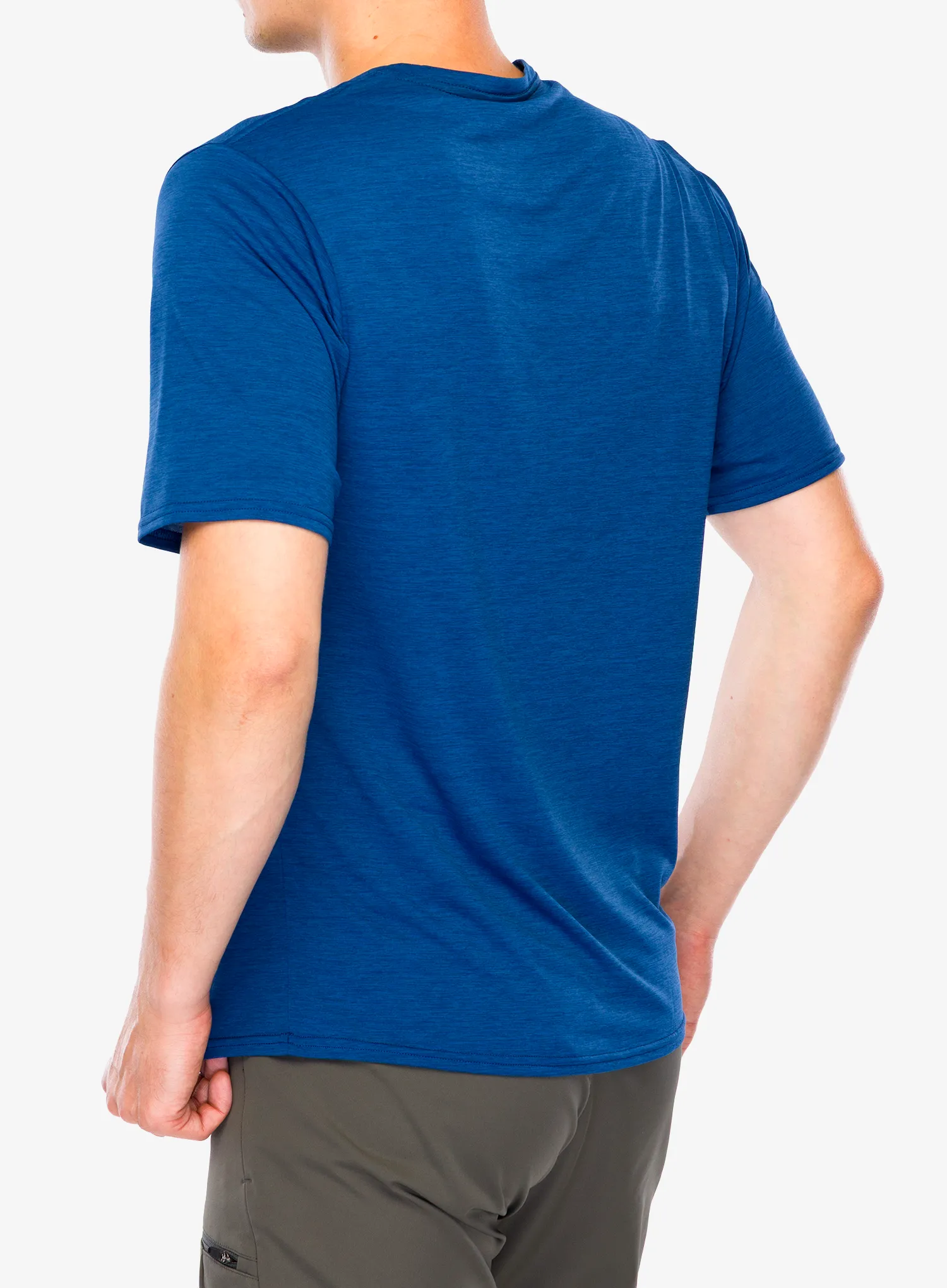 Spauda ant marškinėlių Patagonia Cap Cool Daily Graphic Shirt - 73 text logo/clement blue