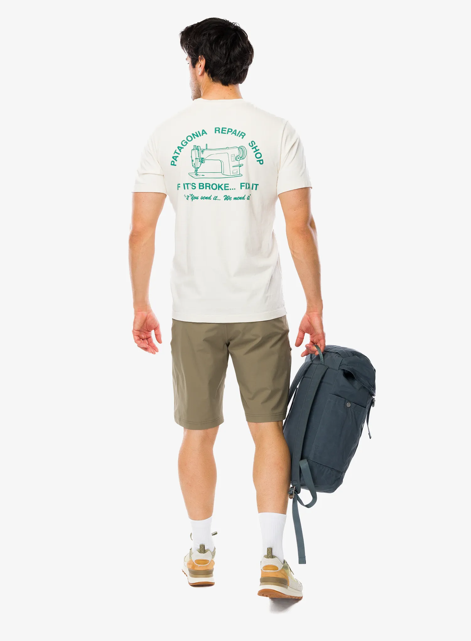 Spauda ant marškinėlių Patagonia Repair Shop T-Shirt - undyed natural