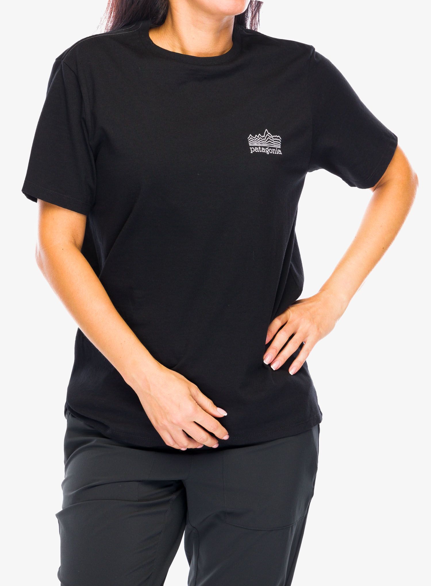 Spauda ant marškinėlių Patagonia Strataspire Responsibili-Tee - black