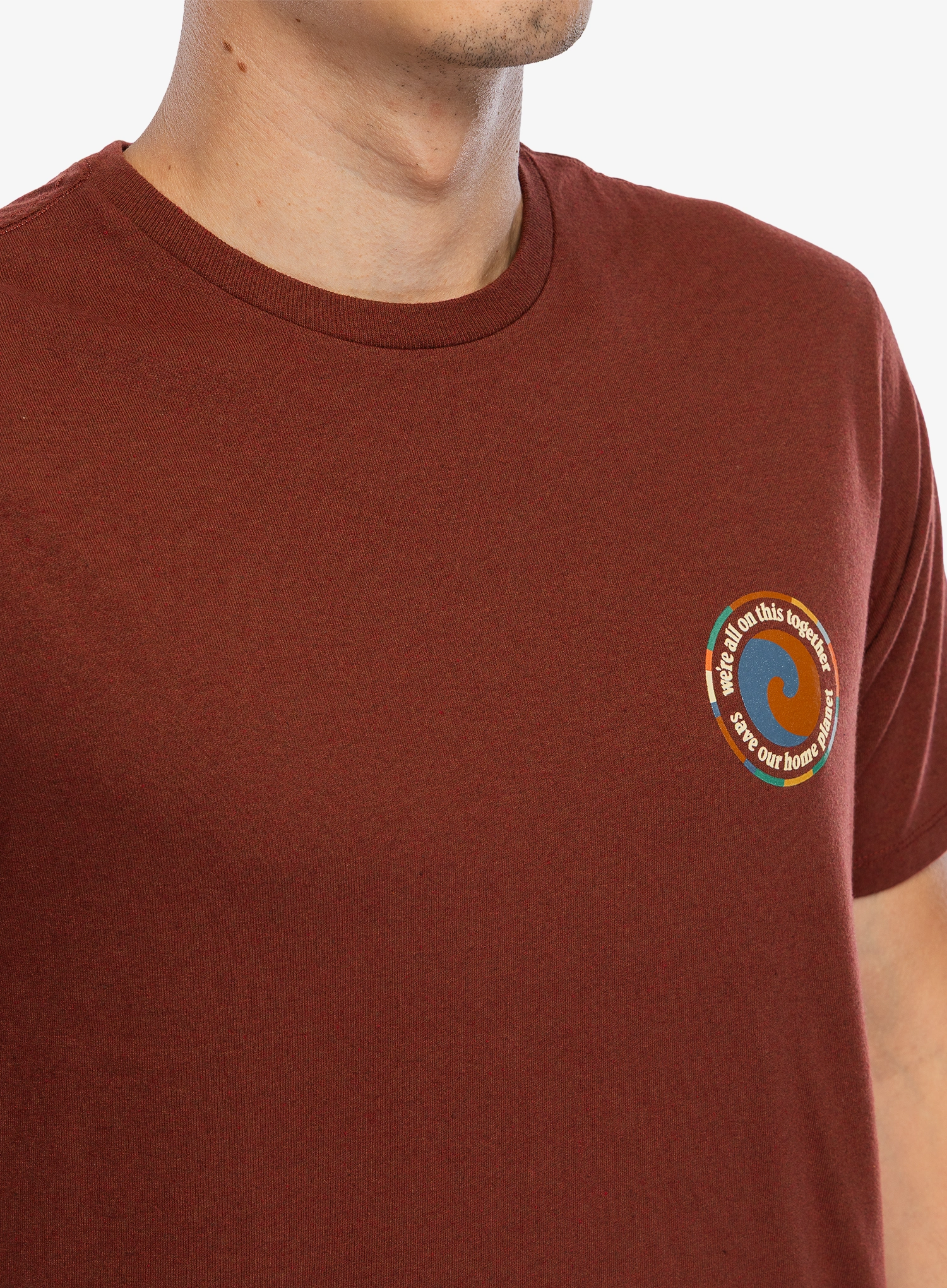 Spauda ant marškinėlių Patagonia Unity Fitz Responsibili-Tee - dried vanilla